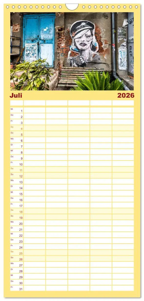 Bild: 9783516601893 | Familienplaner 2026 - Wände sprechen Bände mit 5 Spalten...
