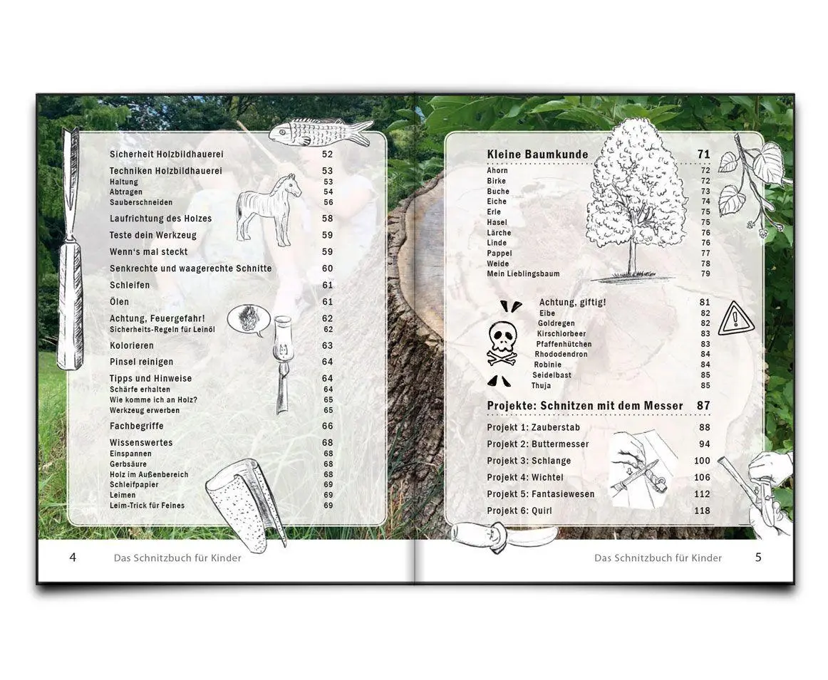 Bild: 9783990821893 | Das Schnitzbuch für Kinder - Mit Holzbildhauerei | Charline Alcantara