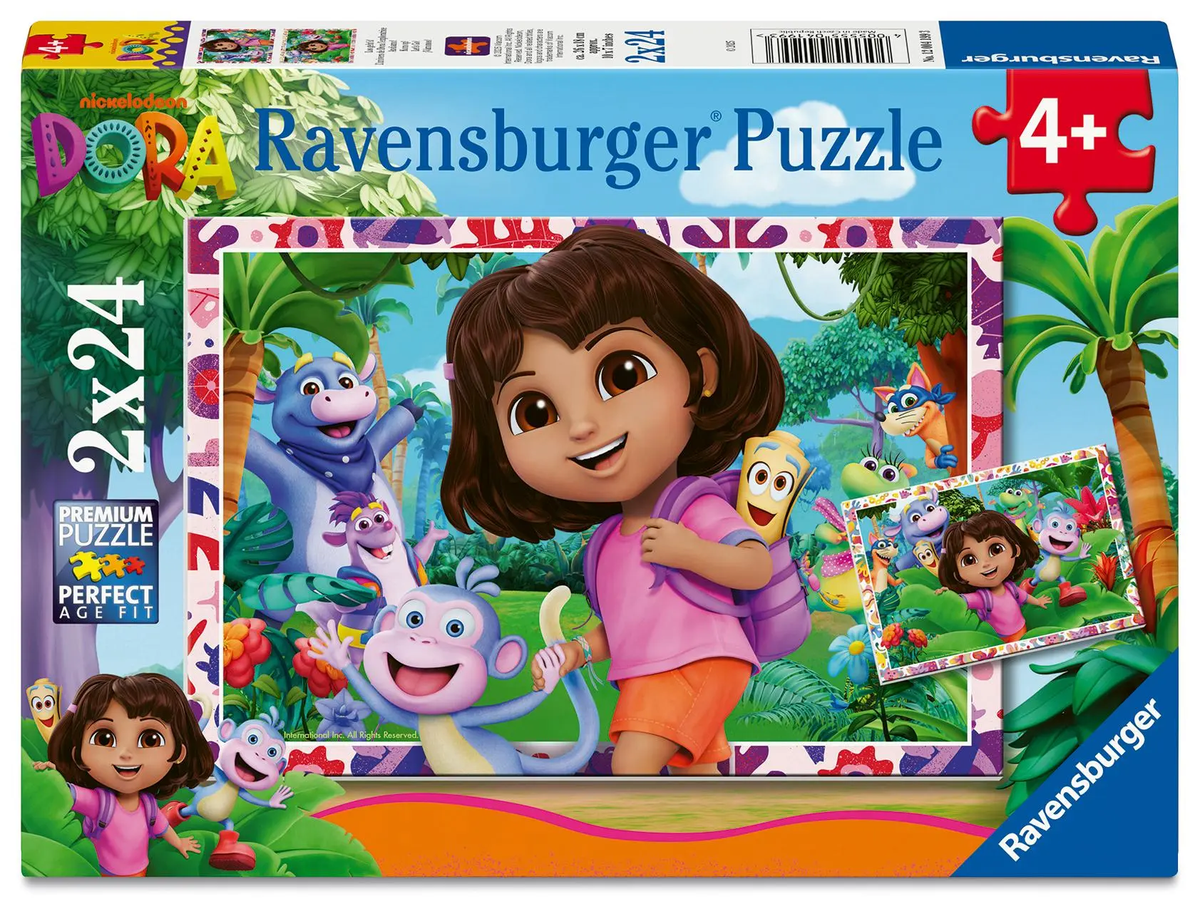 Cover: 4005555041993 | Kinderpuzzle 2x24 Teile - Dora the Explorer | Spiel | 12004199 | 2025