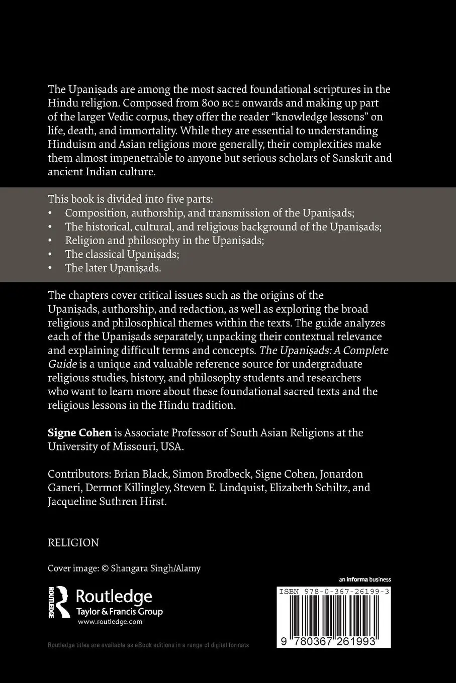 Rückseite: 9780367261993 | The Upanisads | A Complete Guide | Signe Cohen | Taschenbuch | 2019