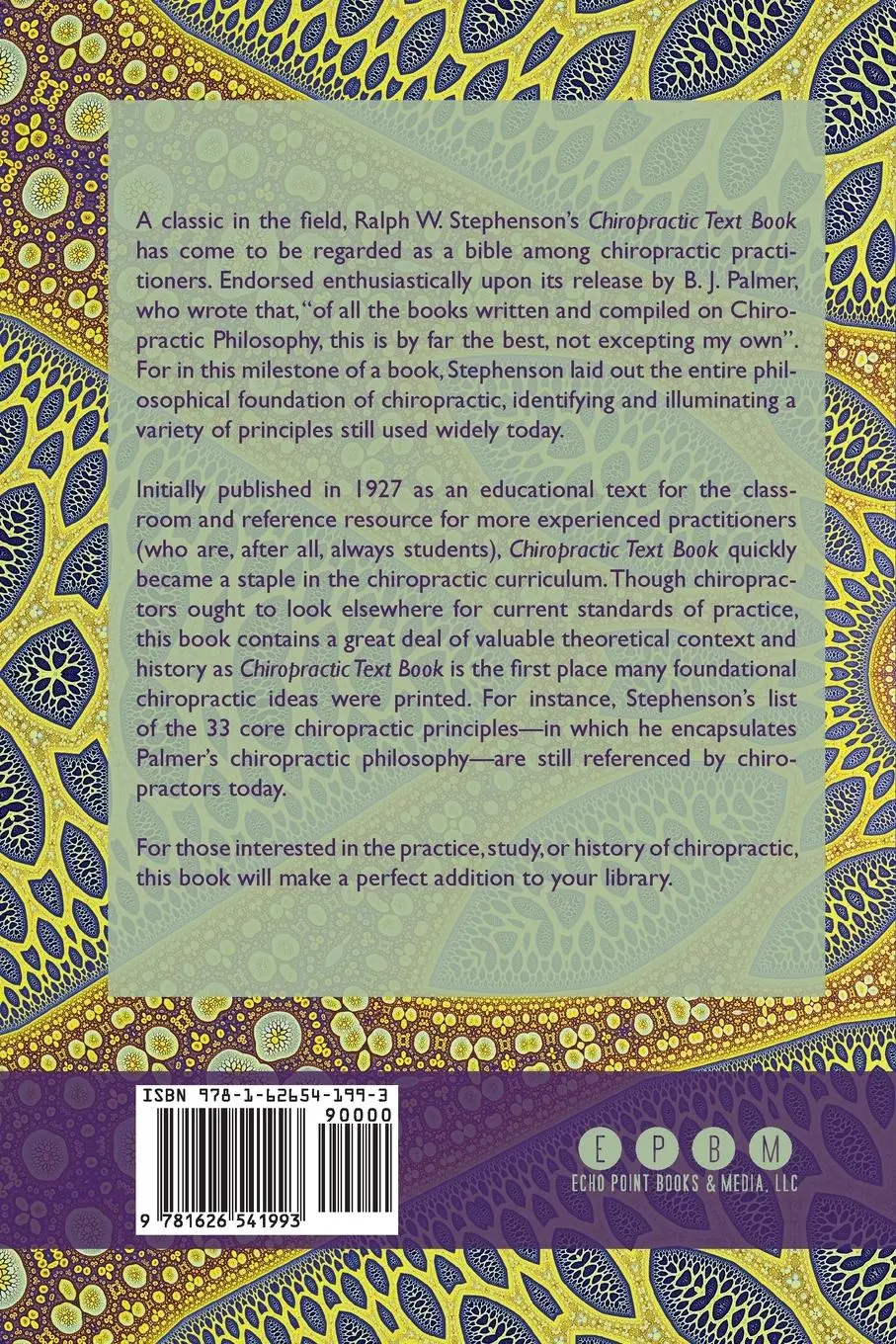 Rückseite: 9781626541993 | Chiropractic Text Book | R. W. Stephenson | Taschenbuch | Englisch