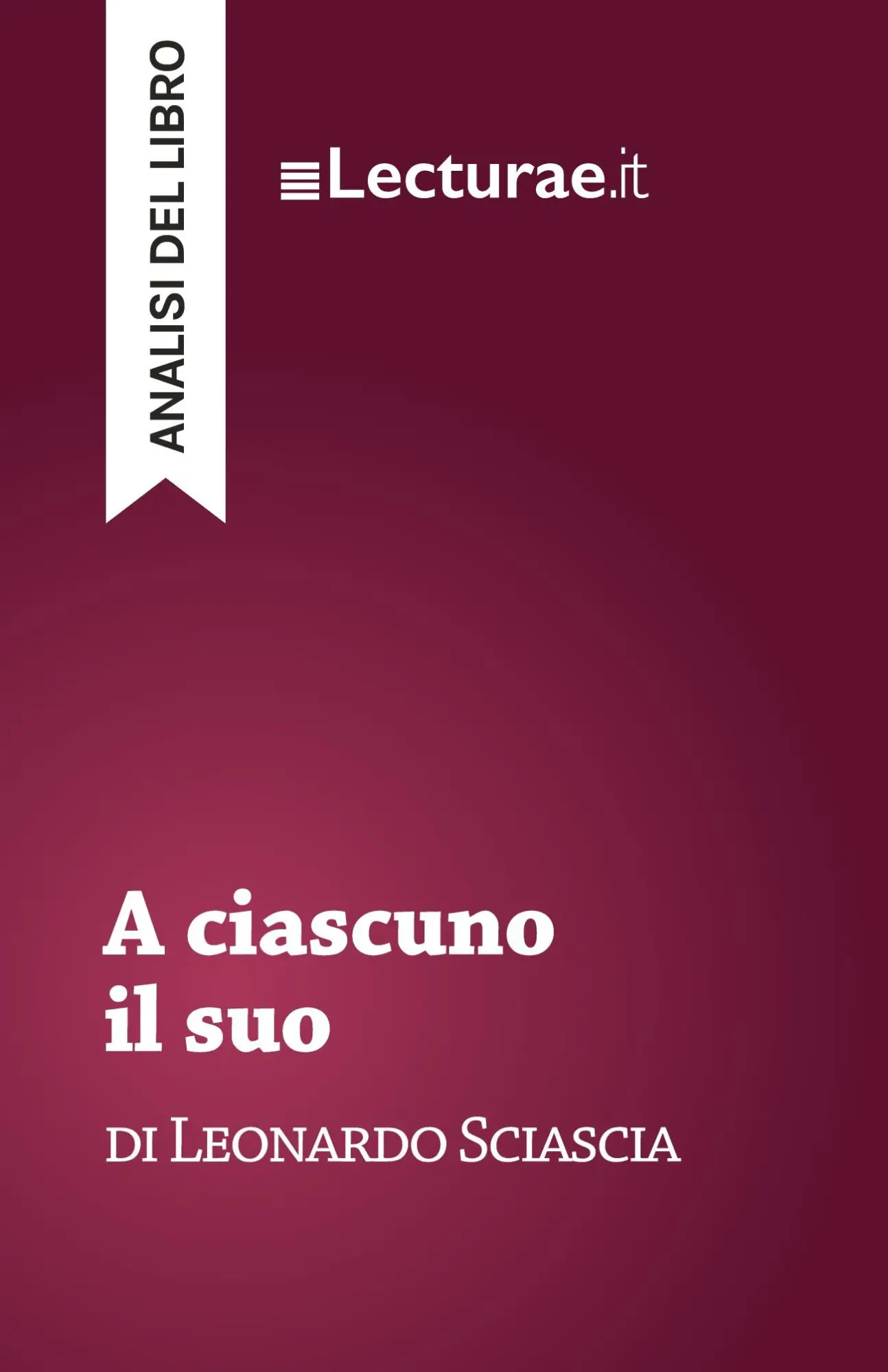 Cover: 9782390801993 | A ciascuno il suo - Leonardo Sciascia (analisi del libro) | Rossi