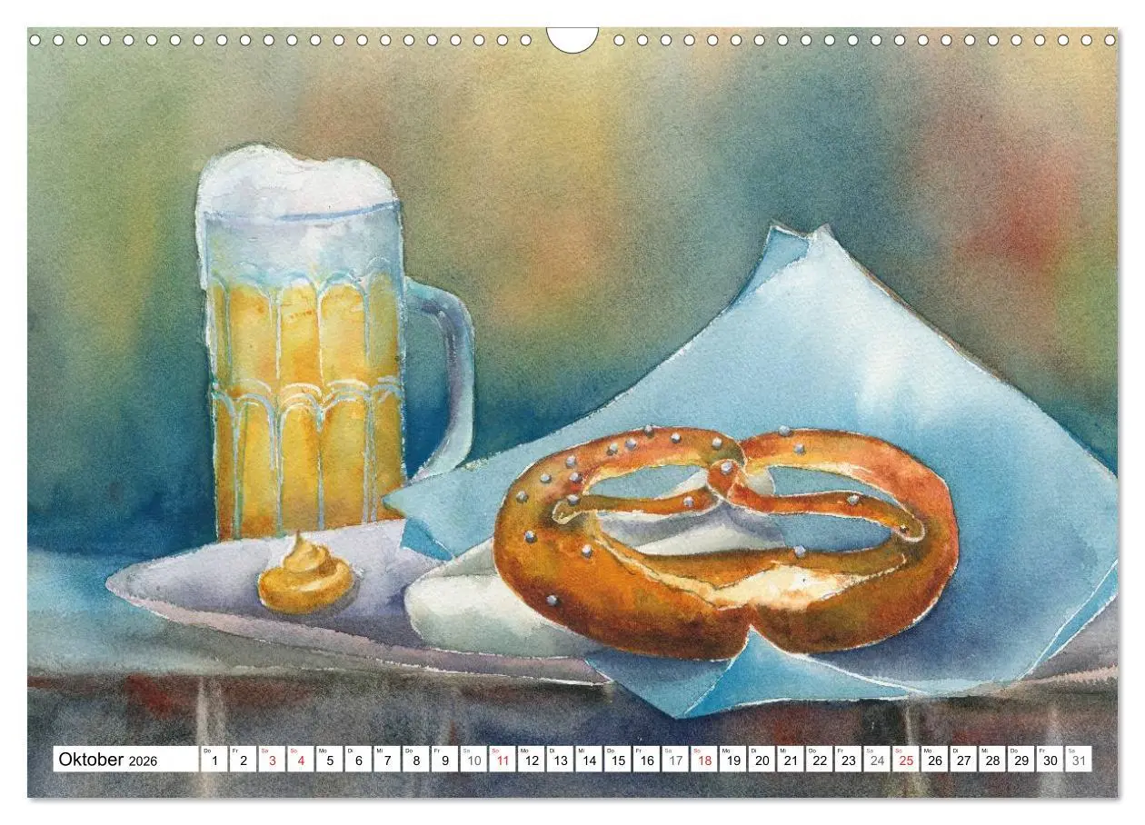 Bild: 9783516071993 | Stillleben Aquarelle (Wandkalender 2026 DIN A3 quer), CALVENDO...