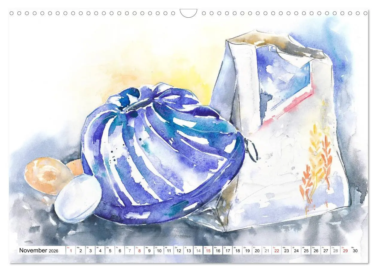 Bild: 9783516071993 | Stillleben Aquarelle (Wandkalender 2026 DIN A3 quer), CALVENDO...