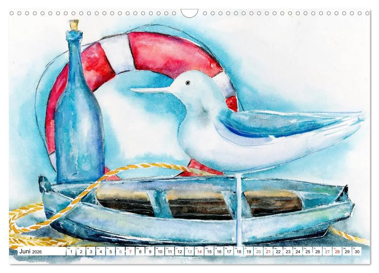 Bild: 9783516071993 | Stillleben Aquarelle (Wandkalender 2026 DIN A3 quer), CALVENDO...
