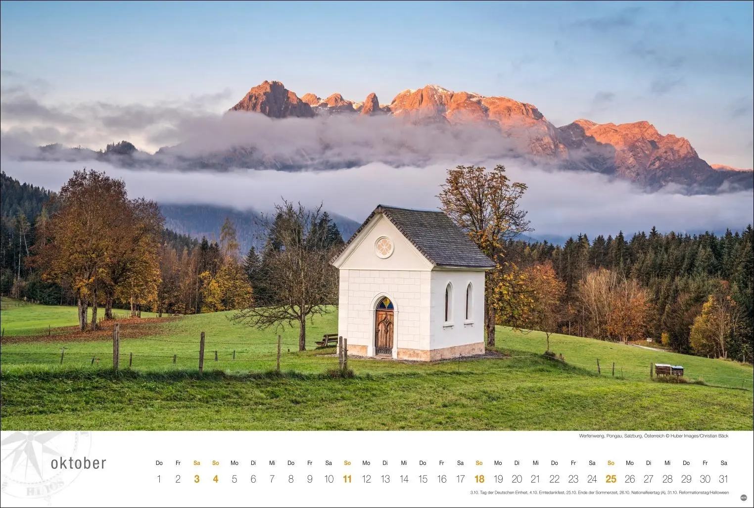 Bild: 9783756411993 | Österreich Globetrotter Kalender 2026 - Von weiter Bergwelt und...
