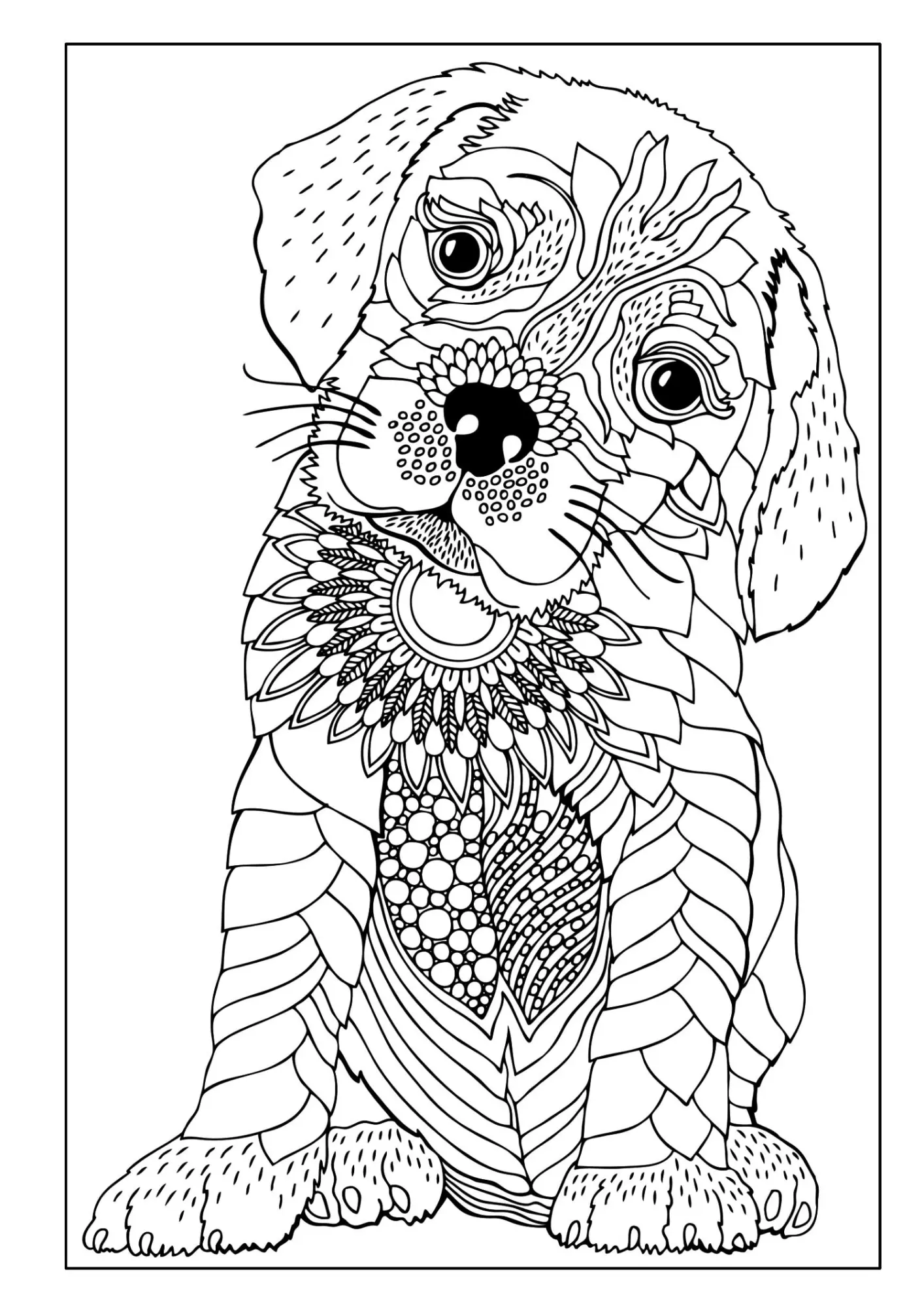 Bild: 9783986571993 | Mandala Malbuch Hunde für Kinder ab 8 Jahren mit 50 schönen...