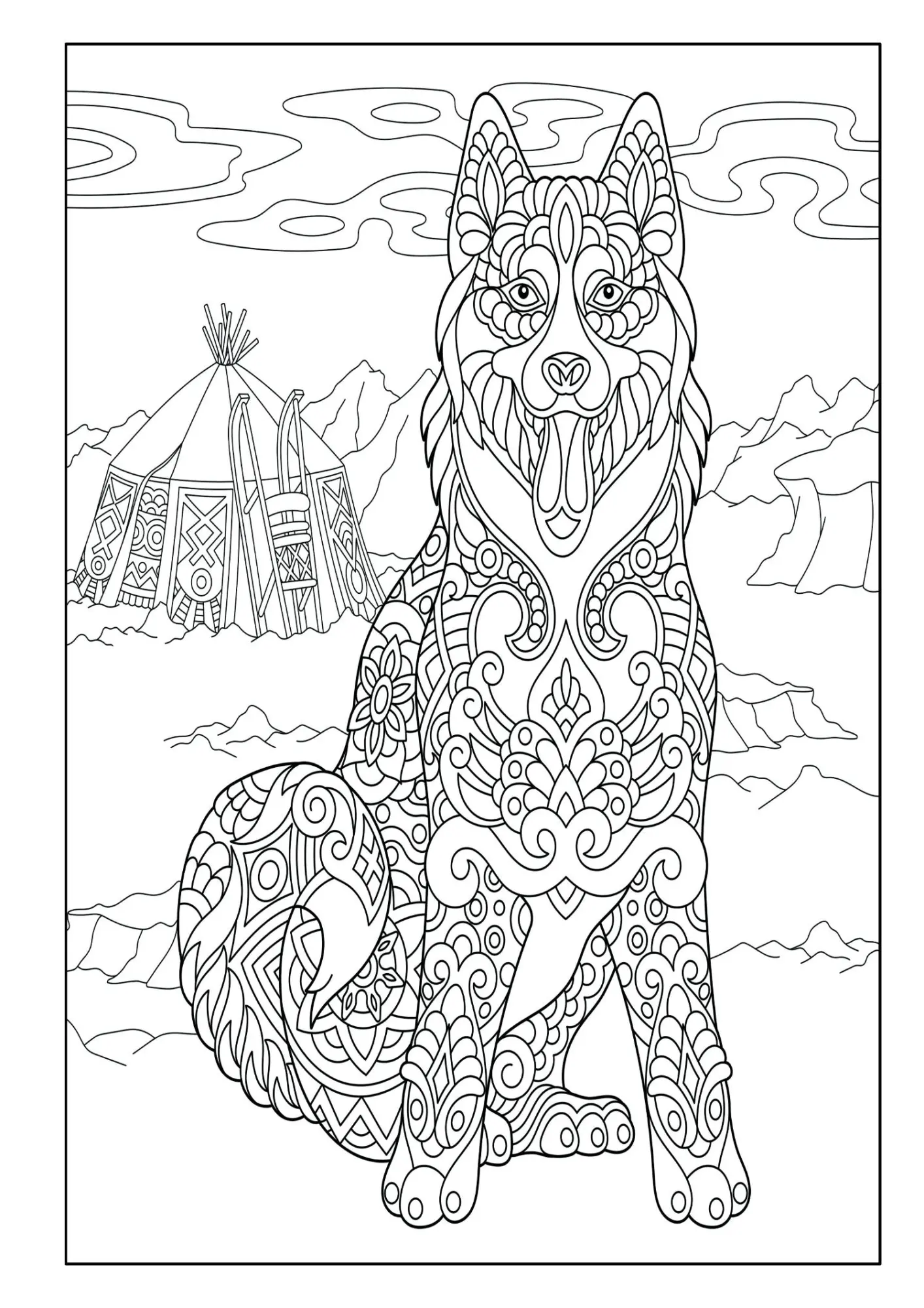 Bild: 9783986571993 | Mandala Malbuch Hunde für Kinder ab 8 Jahren mit 50 schönen...