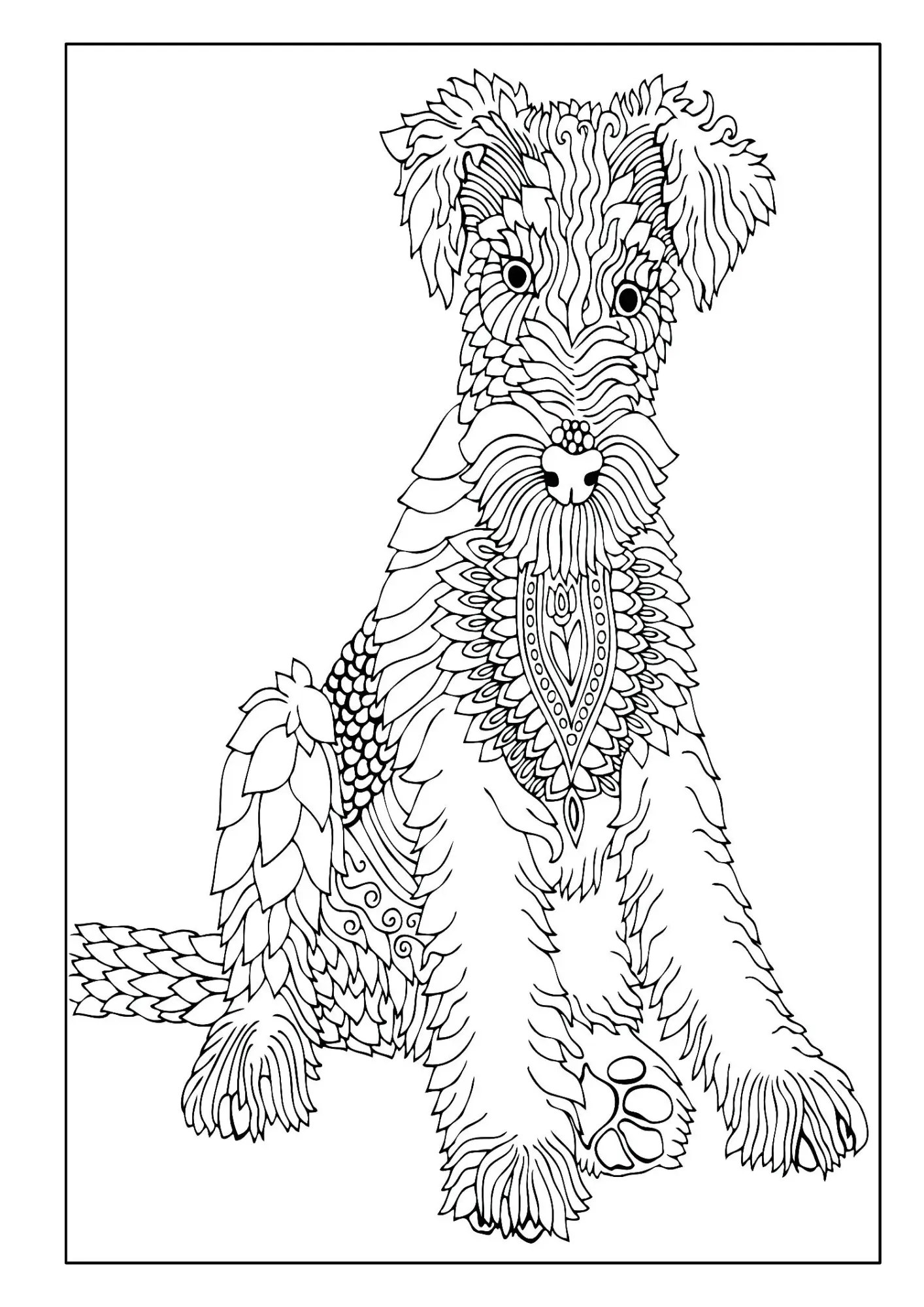 Bild: 9783986571993 | Mandala Malbuch Hunde für Kinder ab 8 Jahren mit 50 schönen...