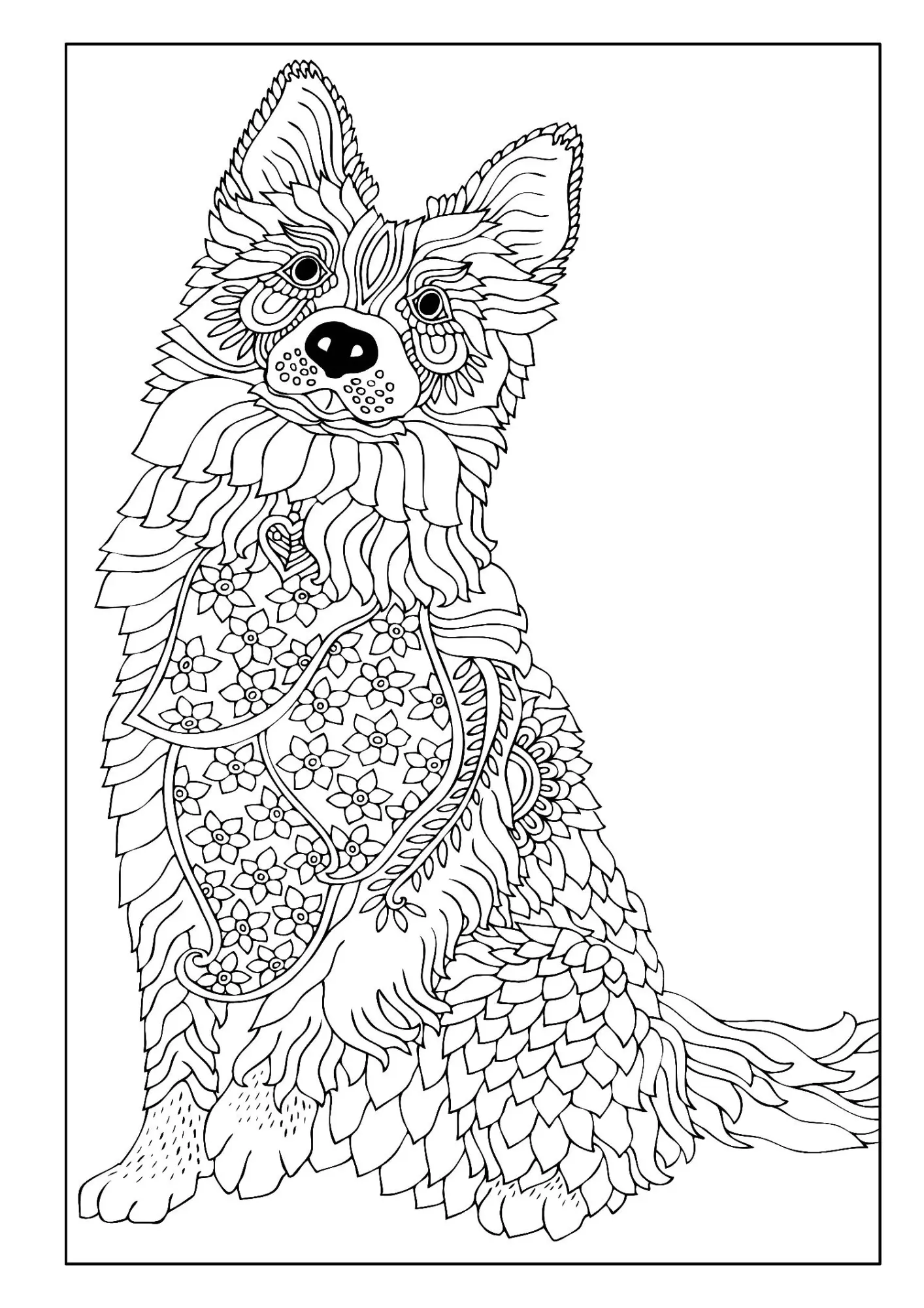 Bild: 9783986571993 | Mandala Malbuch Hunde für Kinder ab 8 Jahren mit 50 schönen...