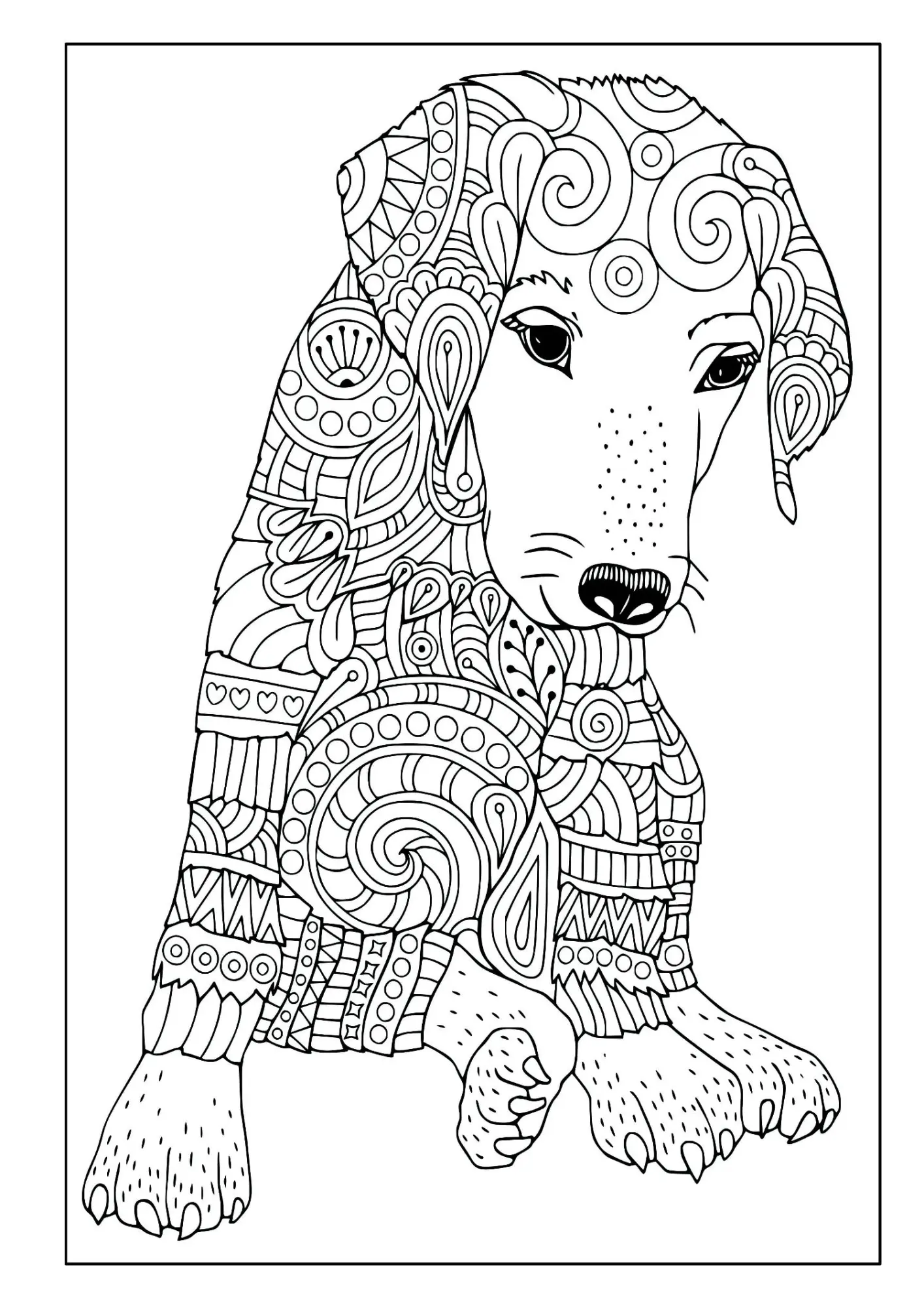Bild: 9783986571993 | Mandala Malbuch Hunde für Kinder ab 8 Jahren mit 50 schönen...