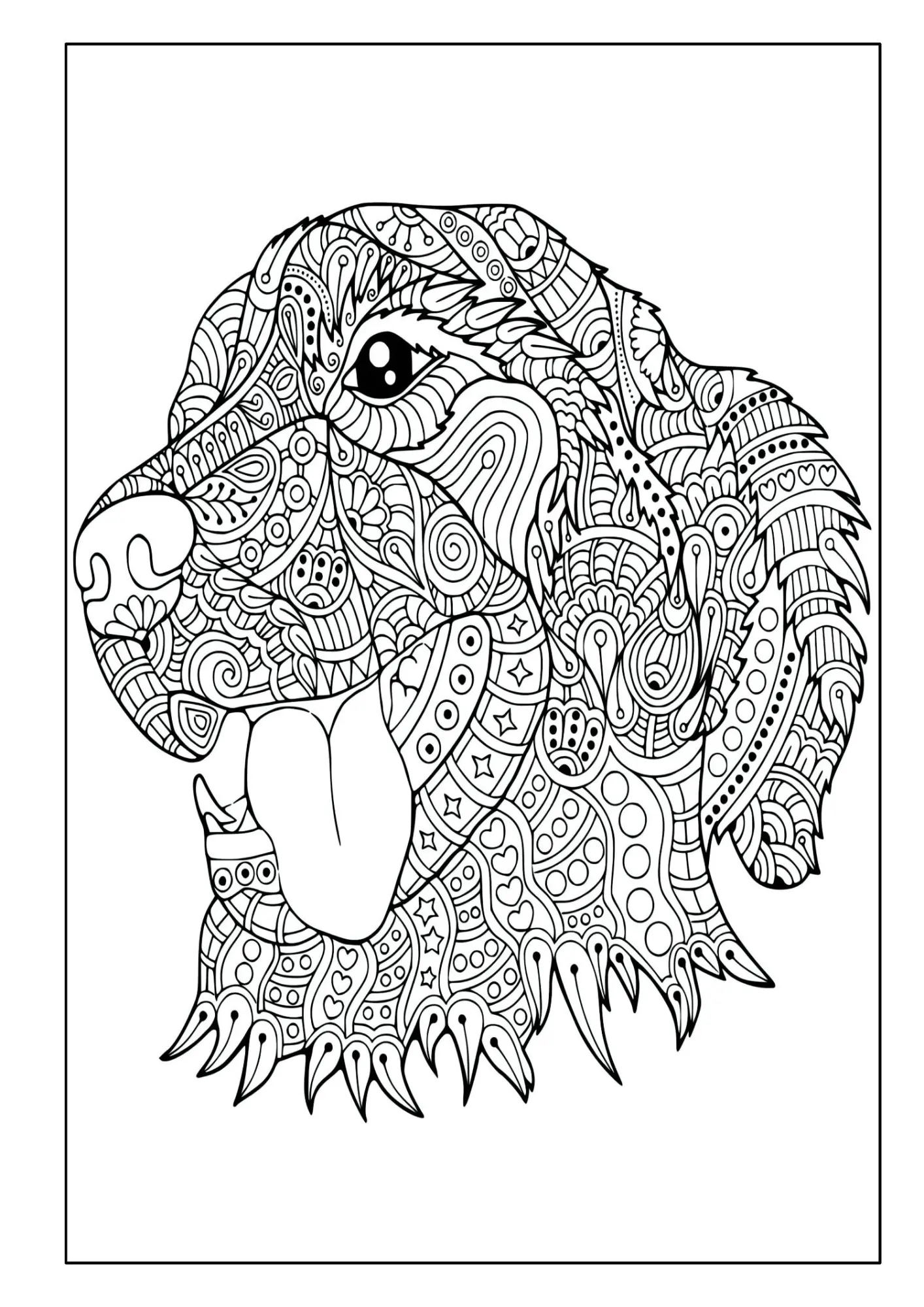 Bild: 9783986571993 | Mandala Malbuch Hunde für Kinder ab 8 Jahren mit 50 schönen...