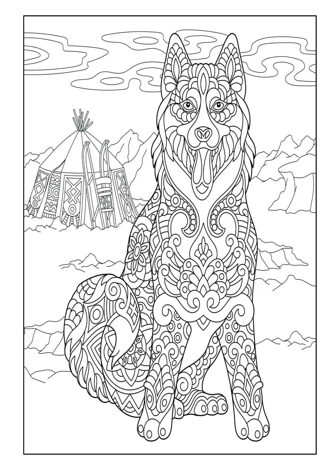 Bild: 9783986571993 | Mandala Malbuch Hunde für Kinder ab 8 Jahren mit 50 schönen...