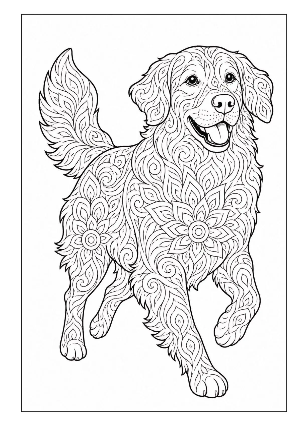 Bild: 9783986571993 | Mandala Malbuch Hunde für Kinder ab 8 Jahren mit 50 schönen...