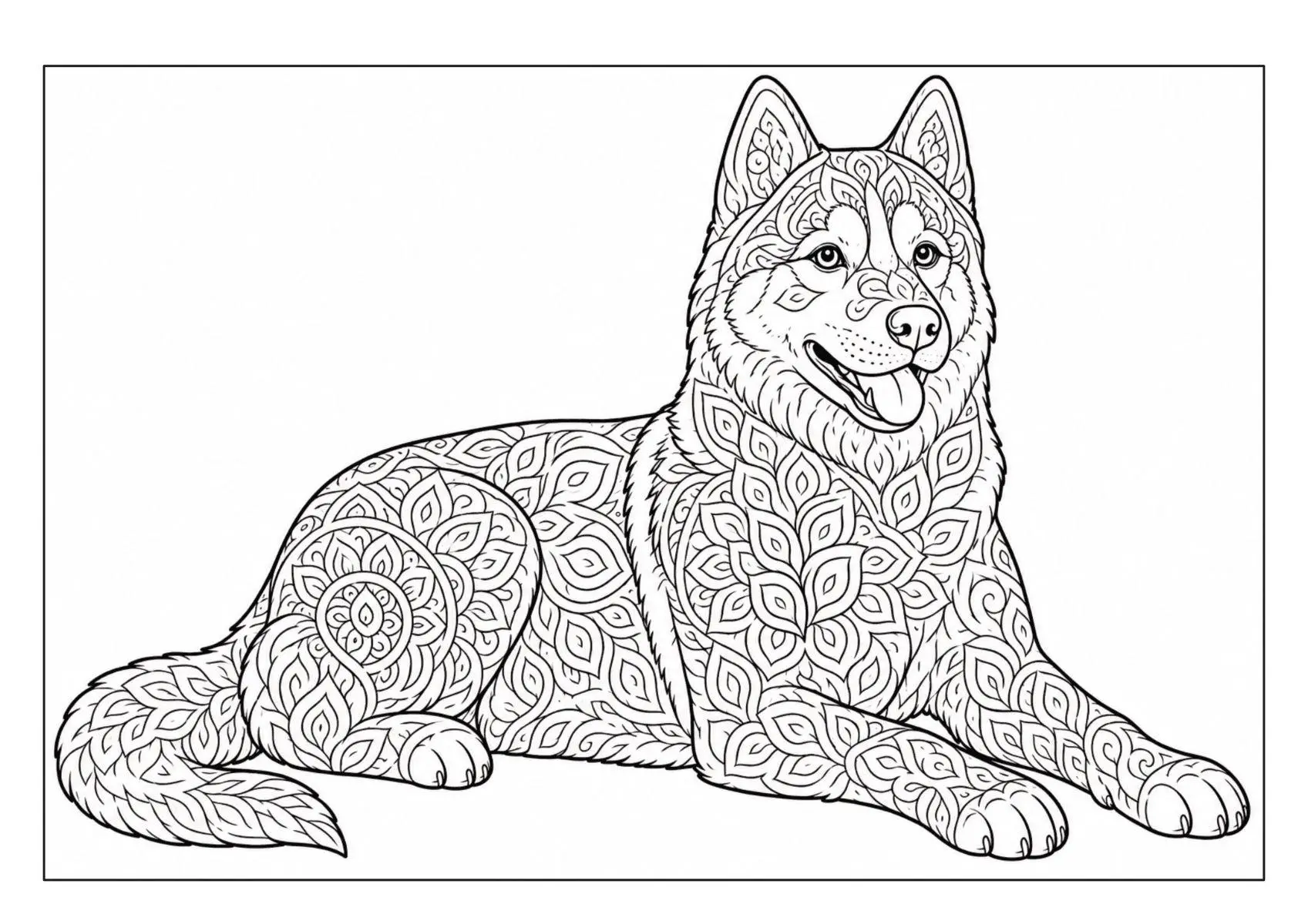 Bild: 9783986571993 | Mandala Malbuch Hunde für Kinder ab 8 Jahren mit 50 schönen...