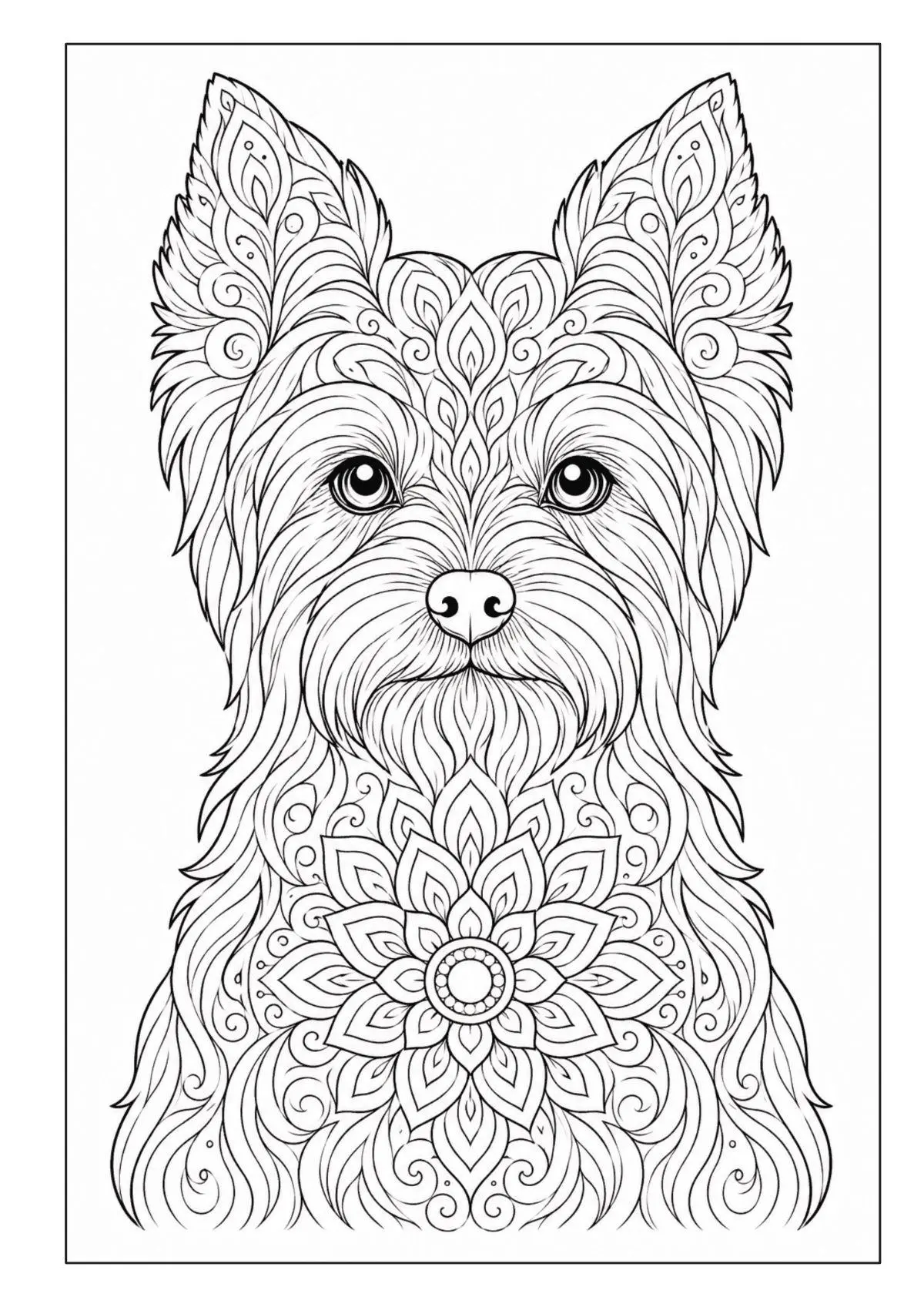 Bild: 9783986571993 | Mandala Malbuch Hunde für Kinder ab 8 Jahren mit 50 schönen...