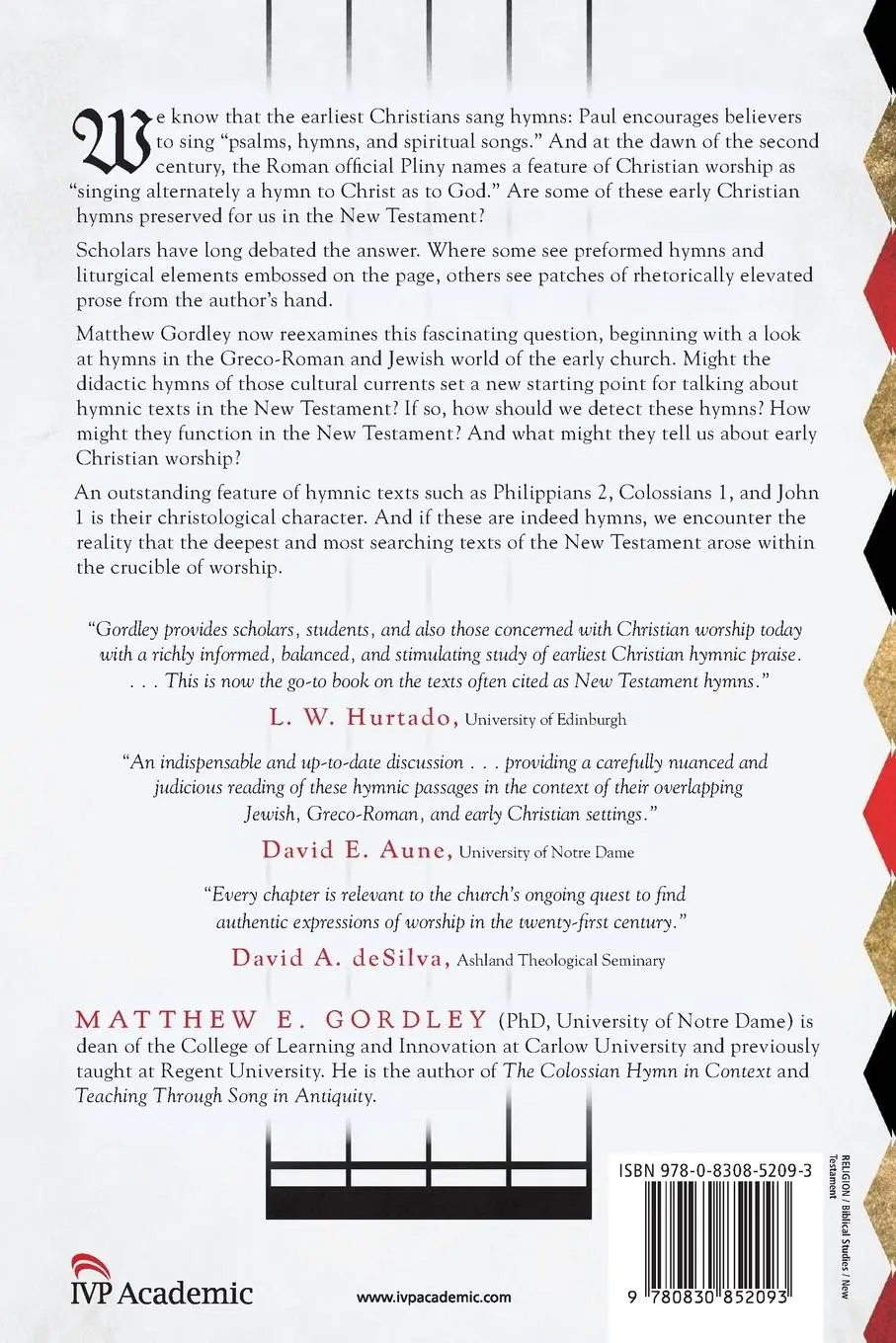 Rückseite: 9780830852093 | New Testament Christological Hymns | Matthew E. Gordley | Taschenbuch