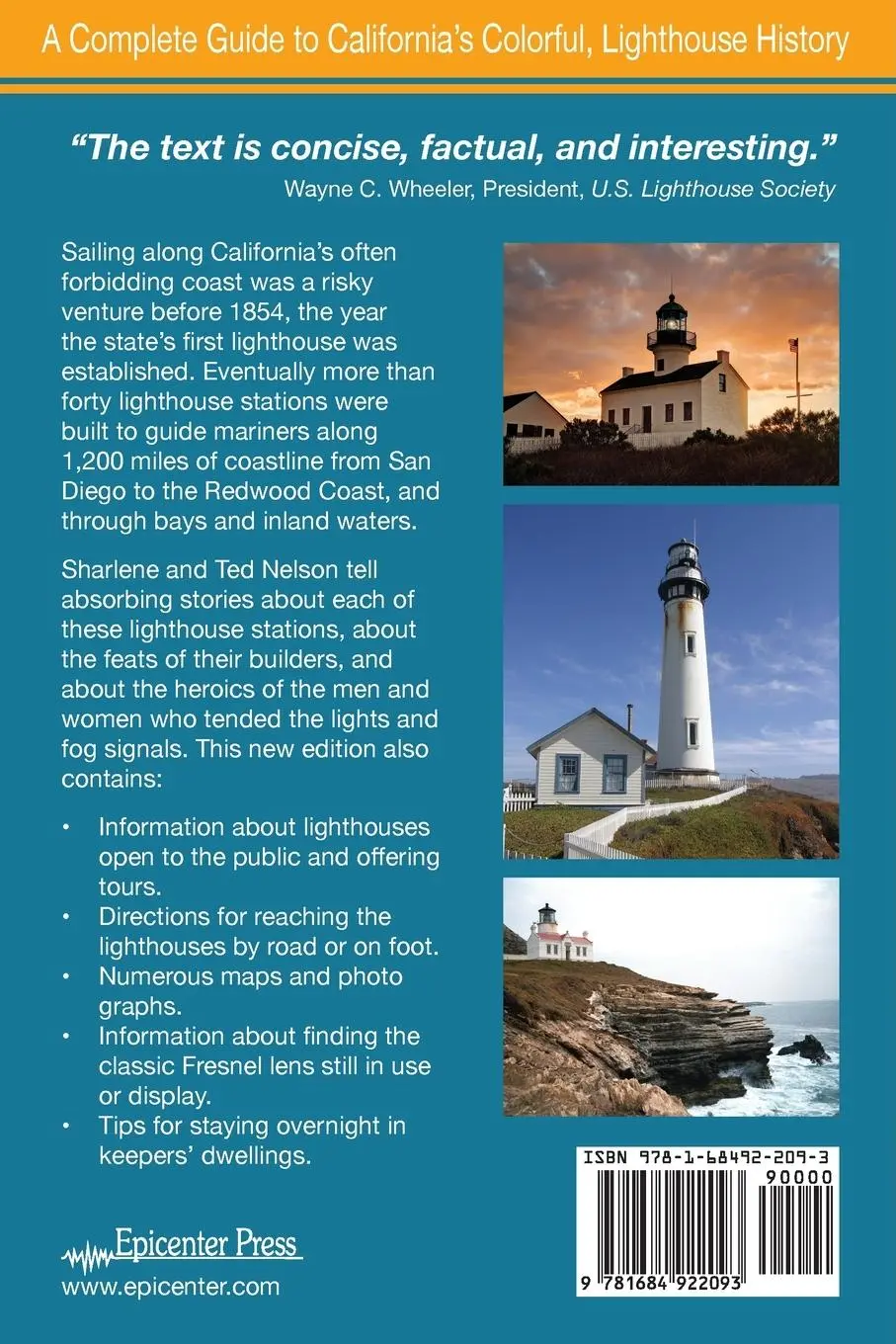 Rückseite: 9781684922093 | California Lighthouses | Sharlene Nelson (u. a.) | Taschenbuch | 2023
