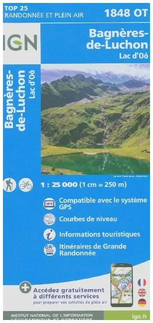 Cover: 9782758552093 | 1848OT Bagneres-de-Luchon Lac d'Oo | (Land-)Karte | Französisch | 2022