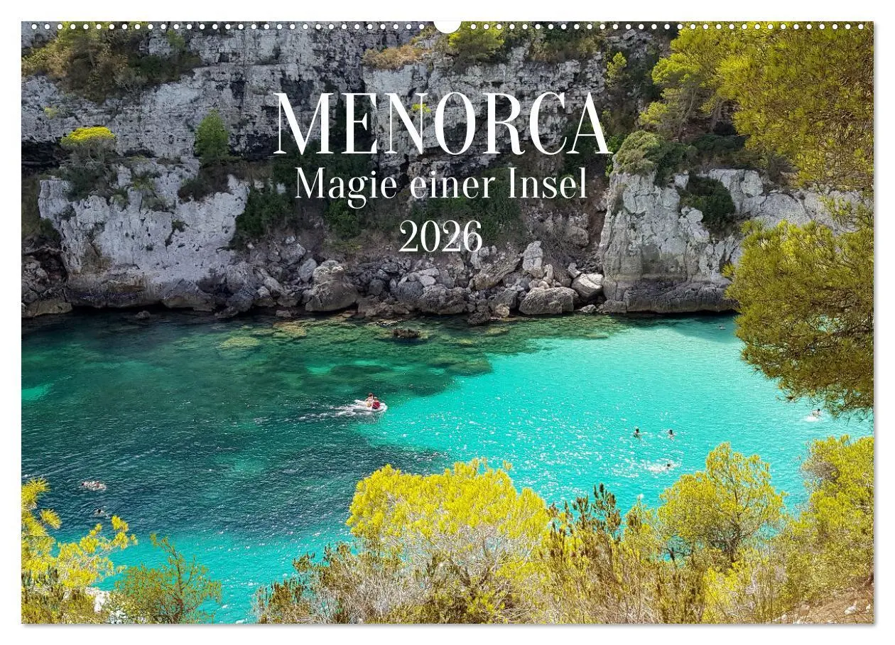 Cover: 9783457632093 | MENORCA Magie einer Insel (Wandkalender 2026 DIN A2 quer), CALVENDO...