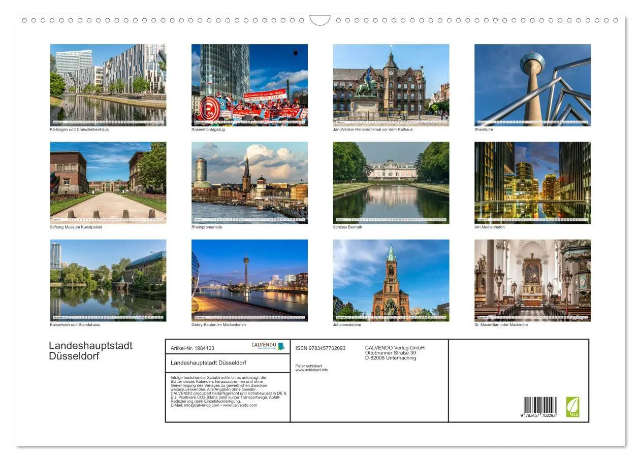 Bild: 9783457702093 | Landeshauptstadt Düsseldorf (Wandkalender 2026 DIN A2 quer),...