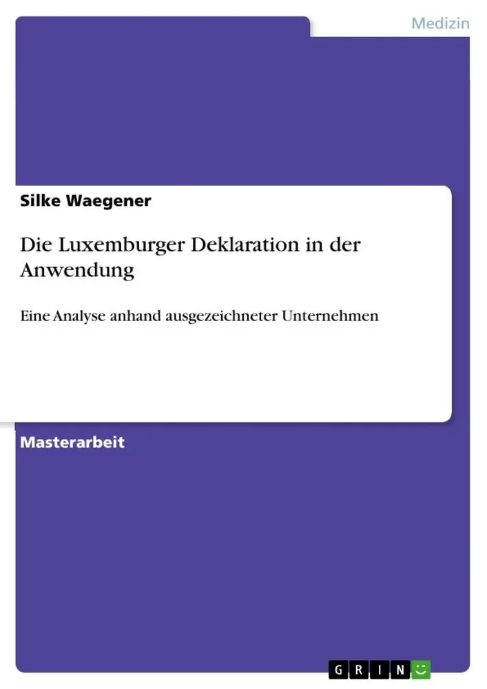 Cover: 9783656622093 | Die Luxemburger Deklaration in der Anwendung | Silke Waegener | Buch