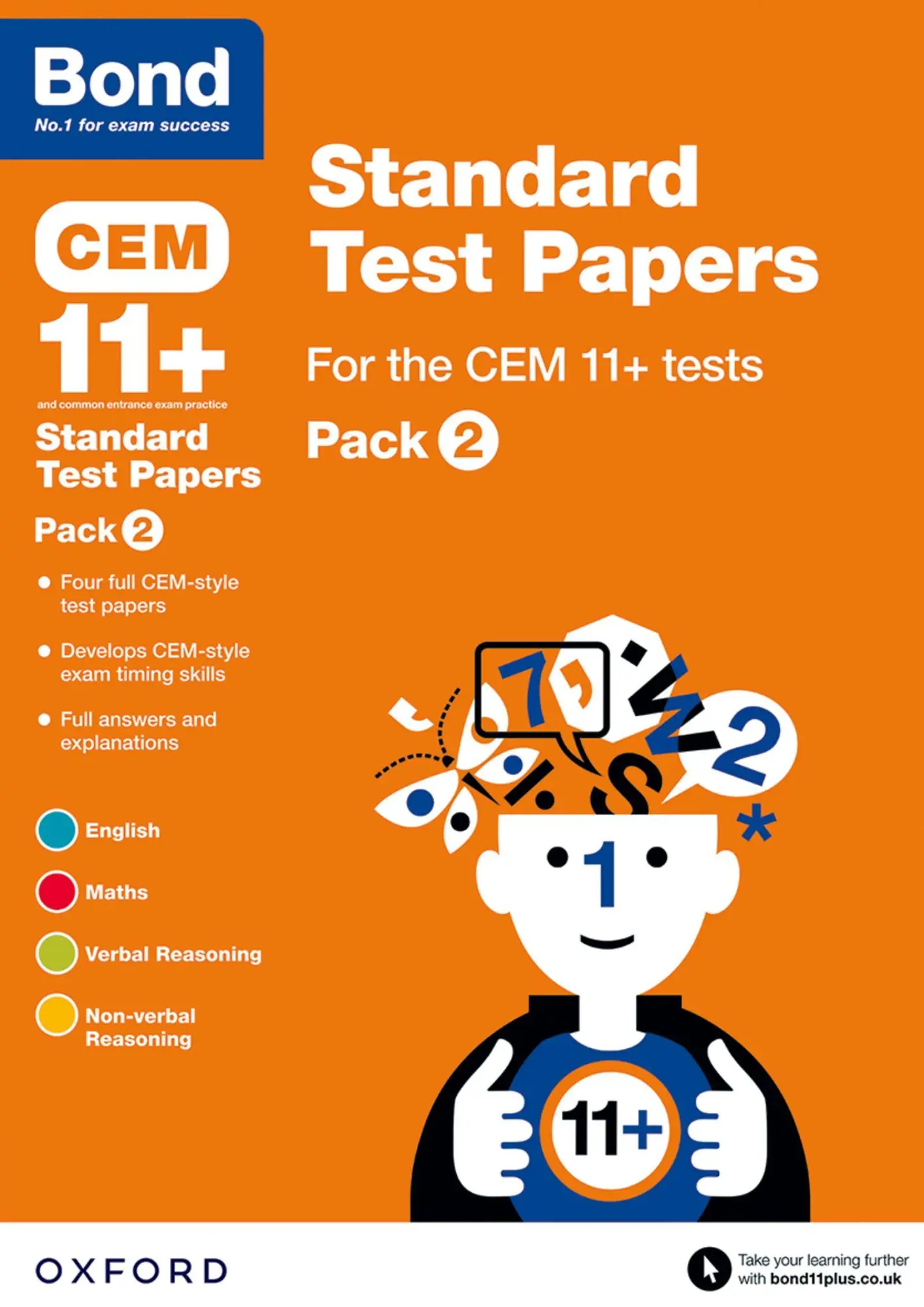 Cover: 9780192742193 | CEM: Bond 11+ Standard Test Papers: Ready for the 2025 Cambridge...