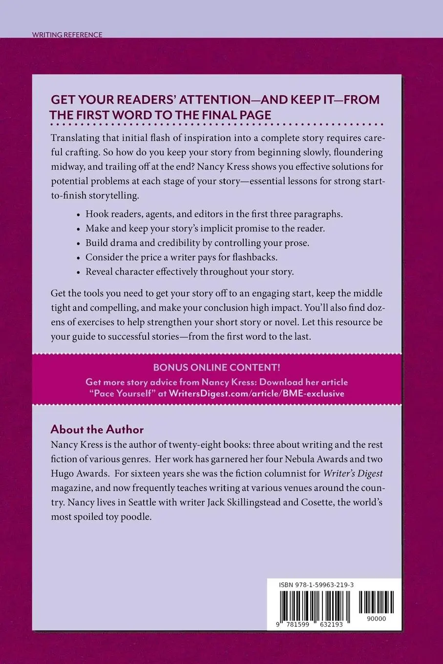 Rückseite: 9781599632193 | Elements of Fiction Writing - Beginnings, Middles &amp; Ends | Nancy Kress