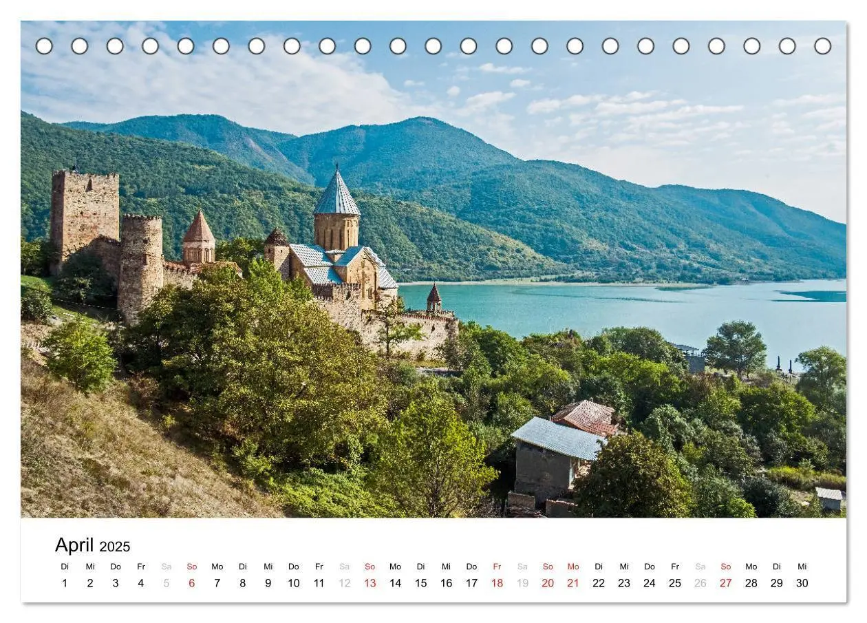 Bild: 9783435152193 | Eine Reise durch Georgien (Tischkalender 2025 DIN A5 quer),...