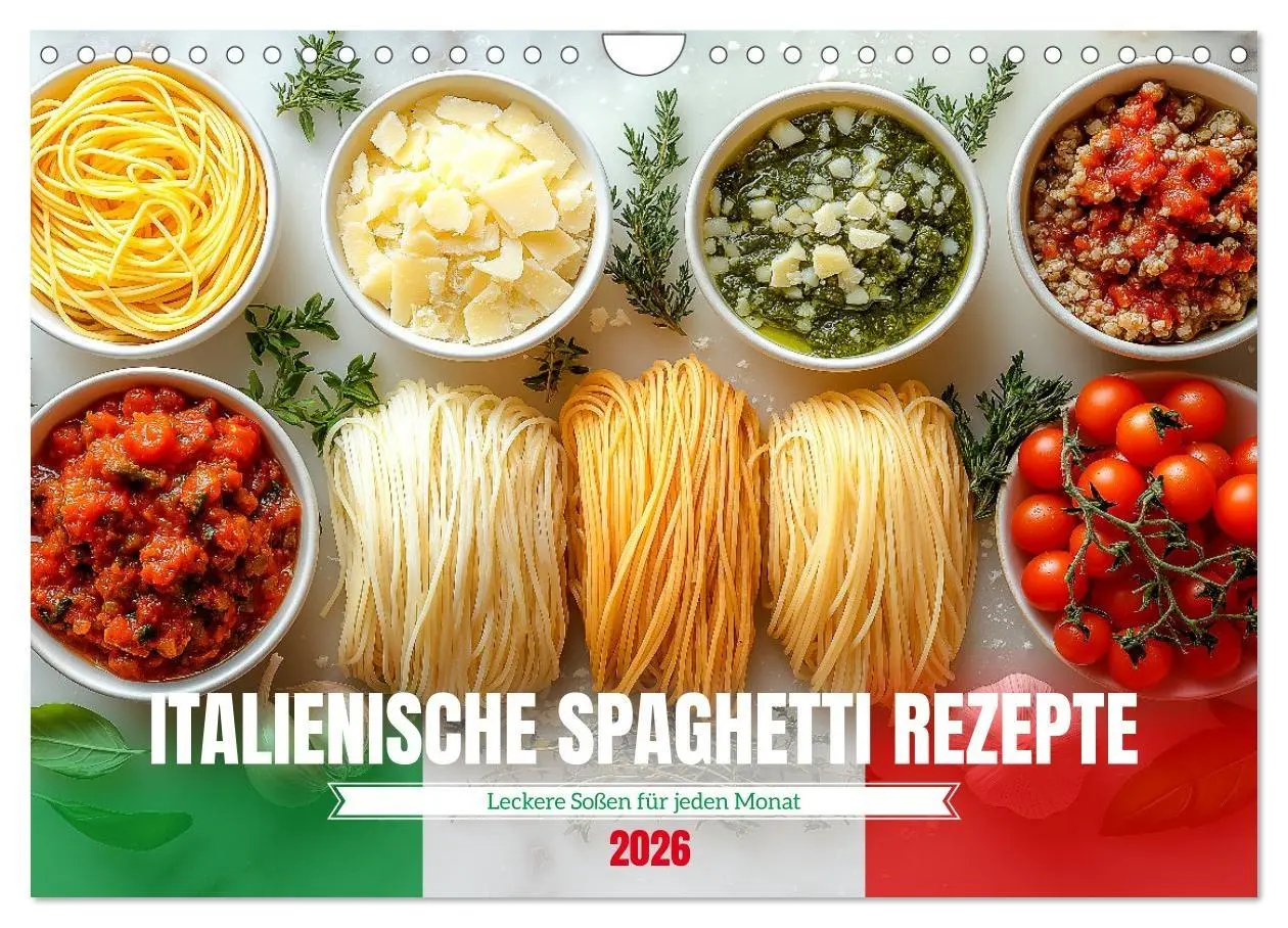 Cover: 9783457312193 | Italienische Spaghetti Rezepte - Leckere Soßen für jeden Monat...