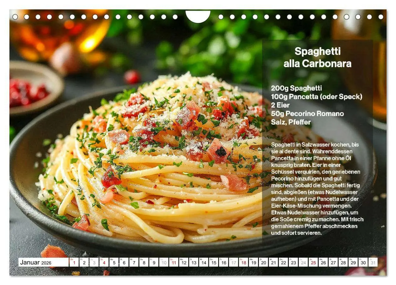 Bild: 9783457312193 | Italienische Spaghetti Rezepte - Leckere Soßen für jeden Monat...
