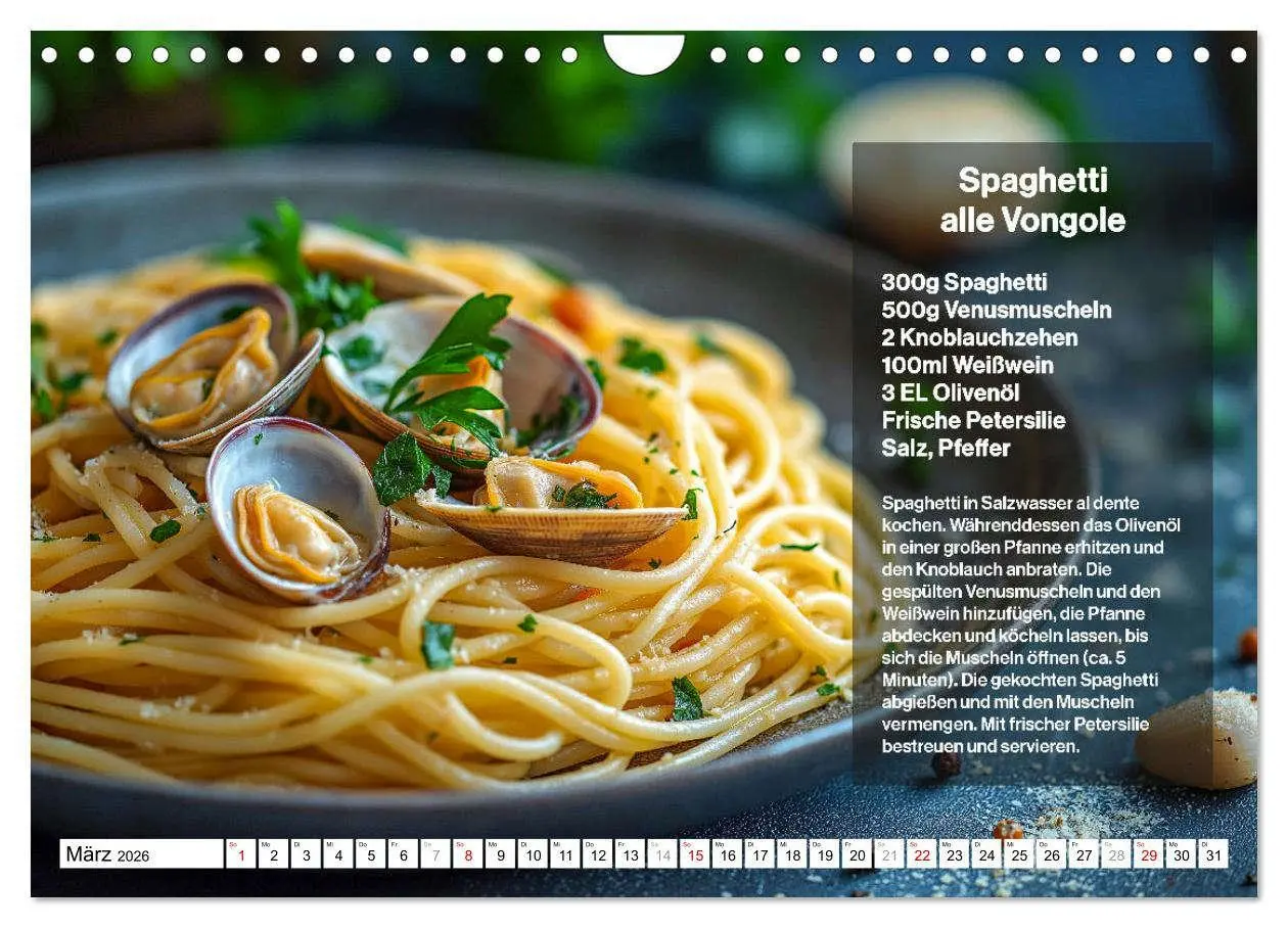 Bild: 9783457312193 | Italienische Spaghetti Rezepte - Leckere Soßen für jeden Monat...
