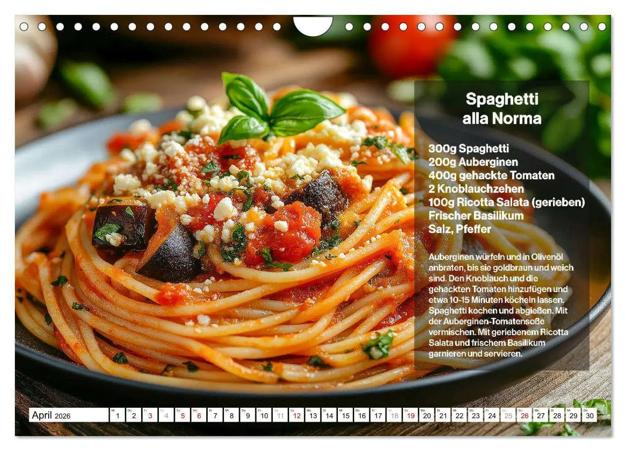 Bild: 9783457312193 | Italienische Spaghetti Rezepte - Leckere Soßen für jeden Monat...