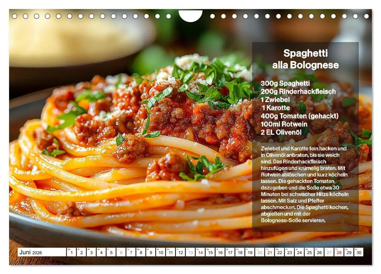 Bild: 9783457312193 | Italienische Spaghetti Rezepte - Leckere Soßen für jeden Monat...