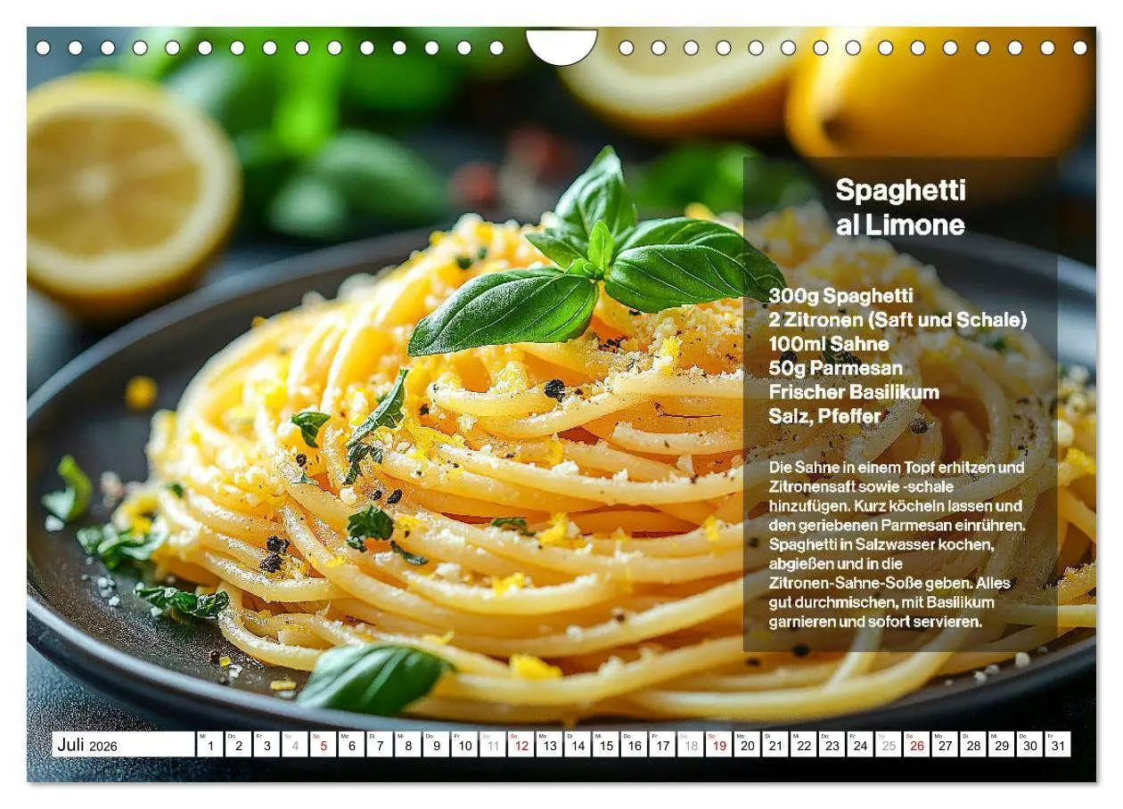 Bild: 9783457312193 | Italienische Spaghetti Rezepte - Leckere Soßen für jeden Monat...