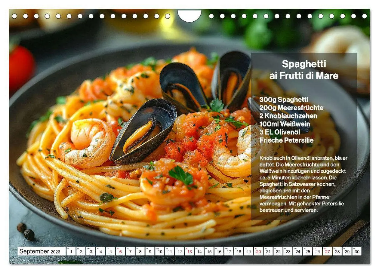 Bild: 9783457312193 | Italienische Spaghetti Rezepte - Leckere Soßen für jeden Monat...