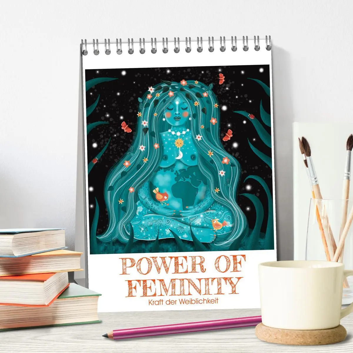 Bild: 9783516332193 | POWER OF FEMINITY - Kraft der Weiblichkeit (Tischkalender 2026 DIN...