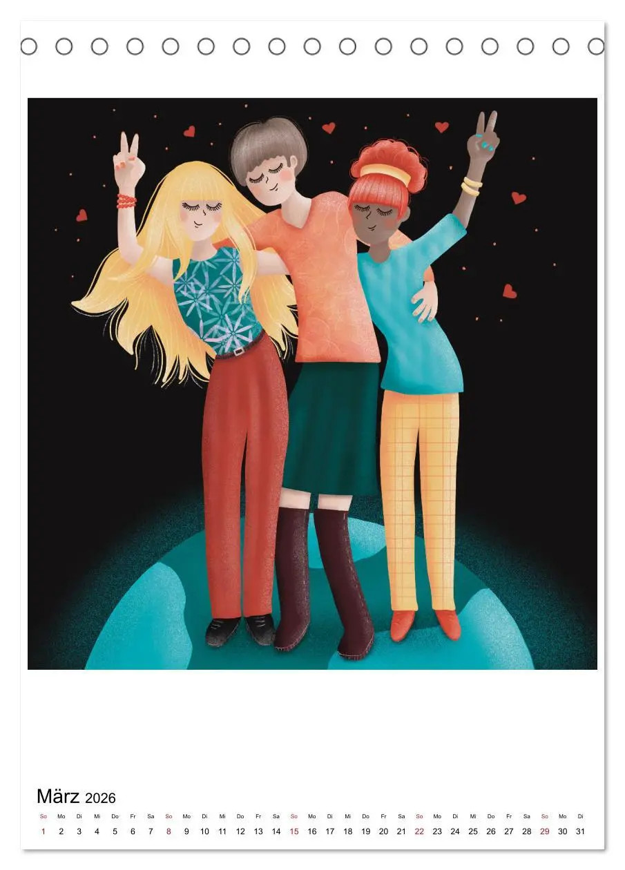 Bild: 9783516332193 | POWER OF FEMINITY - Kraft der Weiblichkeit (Tischkalender 2026 DIN...