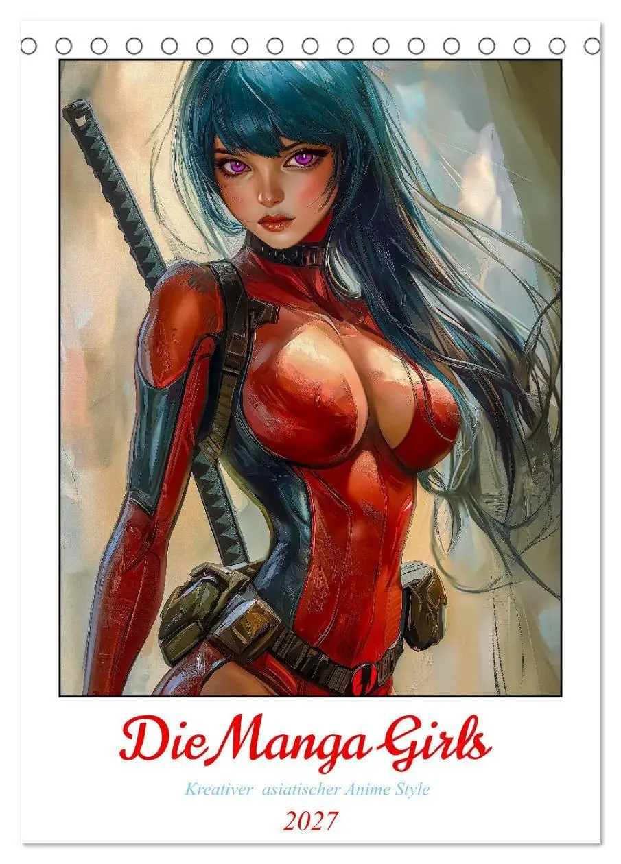 Cover: 9783569042193 | Die Manga Girls (Tischkalender 2027 DIN A5 hoch), CALVENDO...