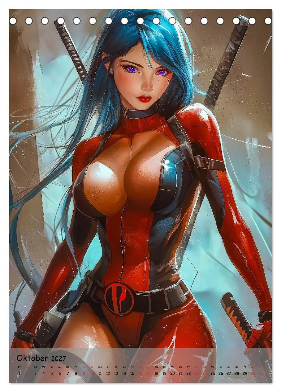 Bild: 9783569042193 | Die Manga Girls (Tischkalender 2027 DIN A5 hoch), CALVENDO...
