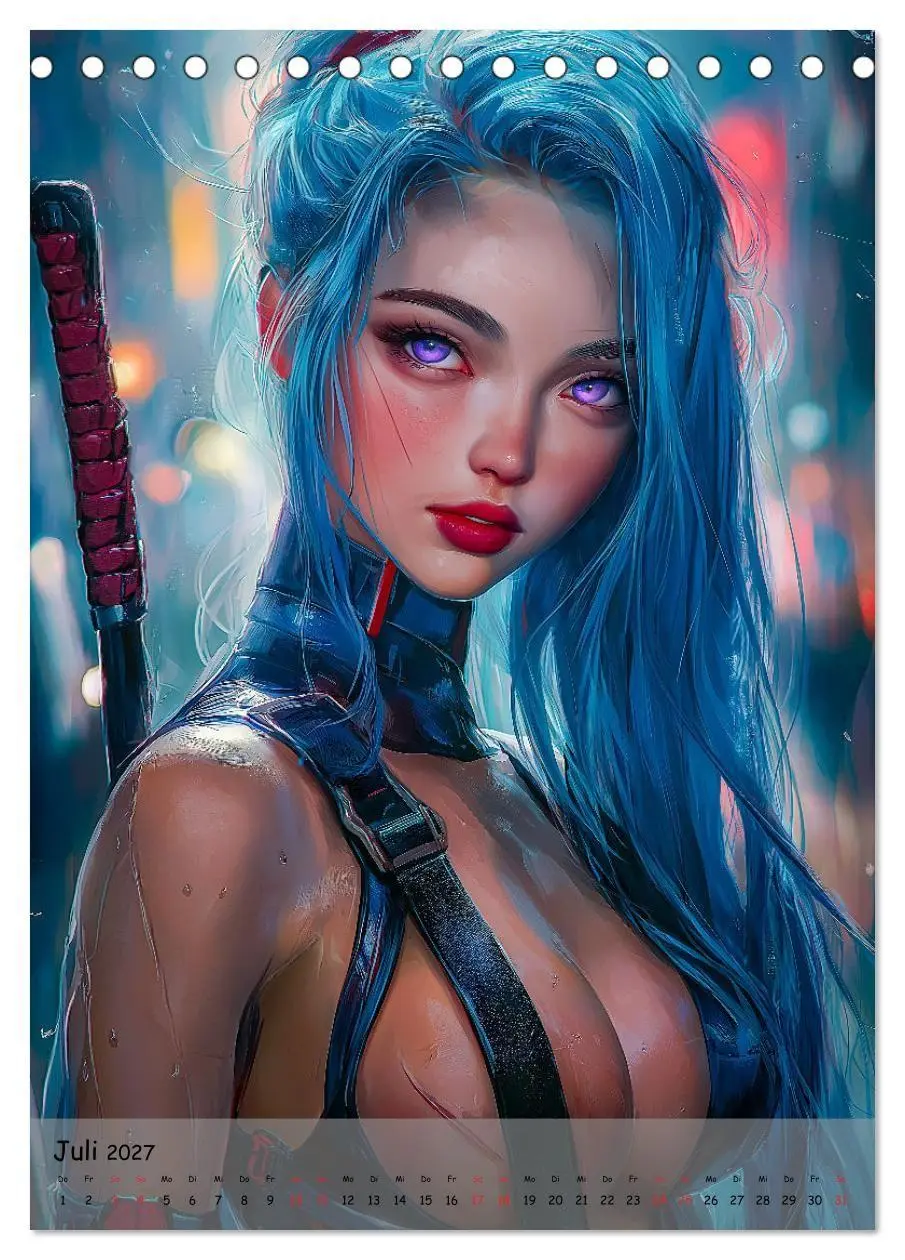 Bild: 9783569042193 | Die Manga Girls (Tischkalender 2027 DIN A5 hoch), CALVENDO...