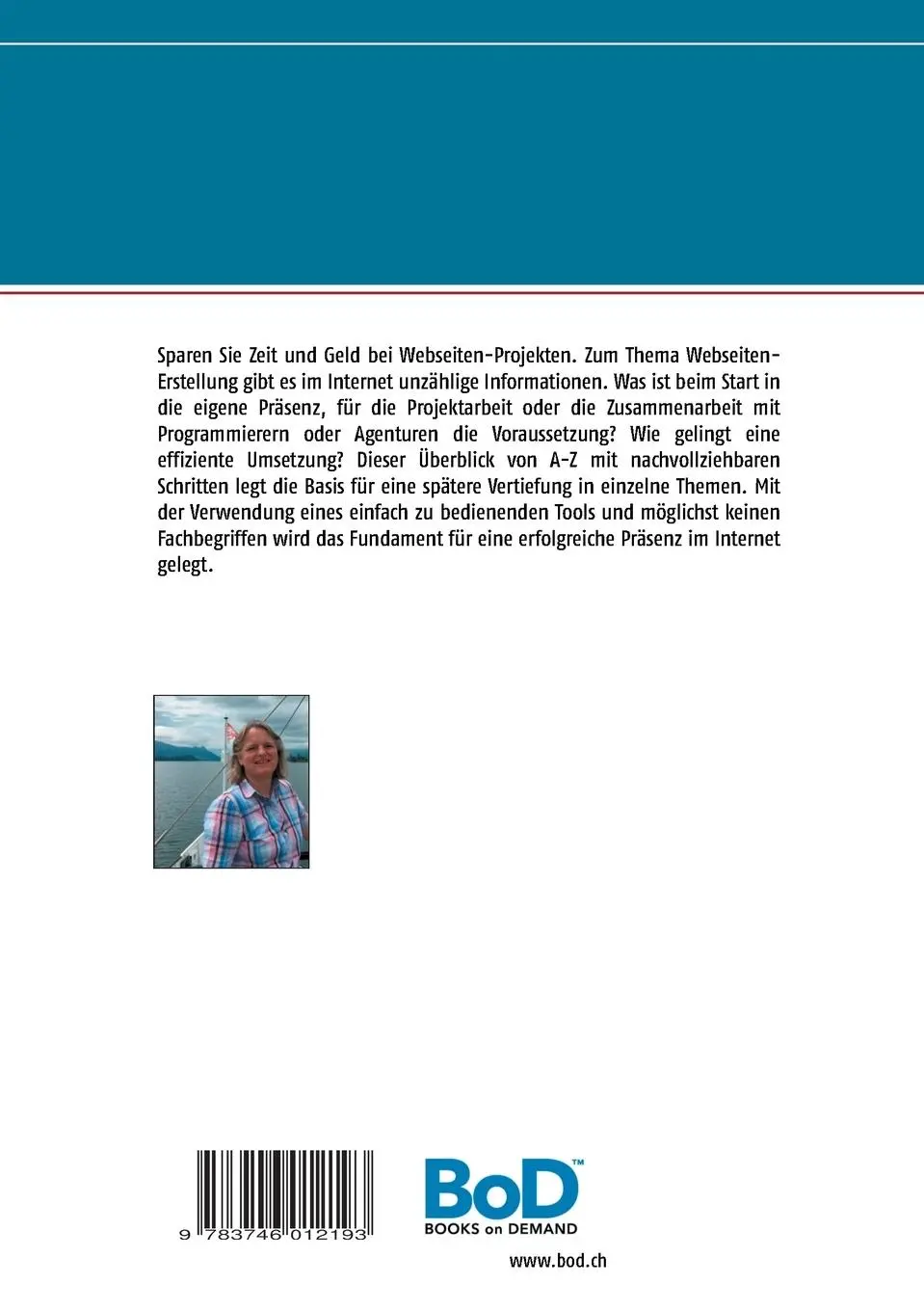 Rückseite: 9783746012193 | Erstellen einer Webseite | Monica D. Widmer | Taschenbuch | 108 S.