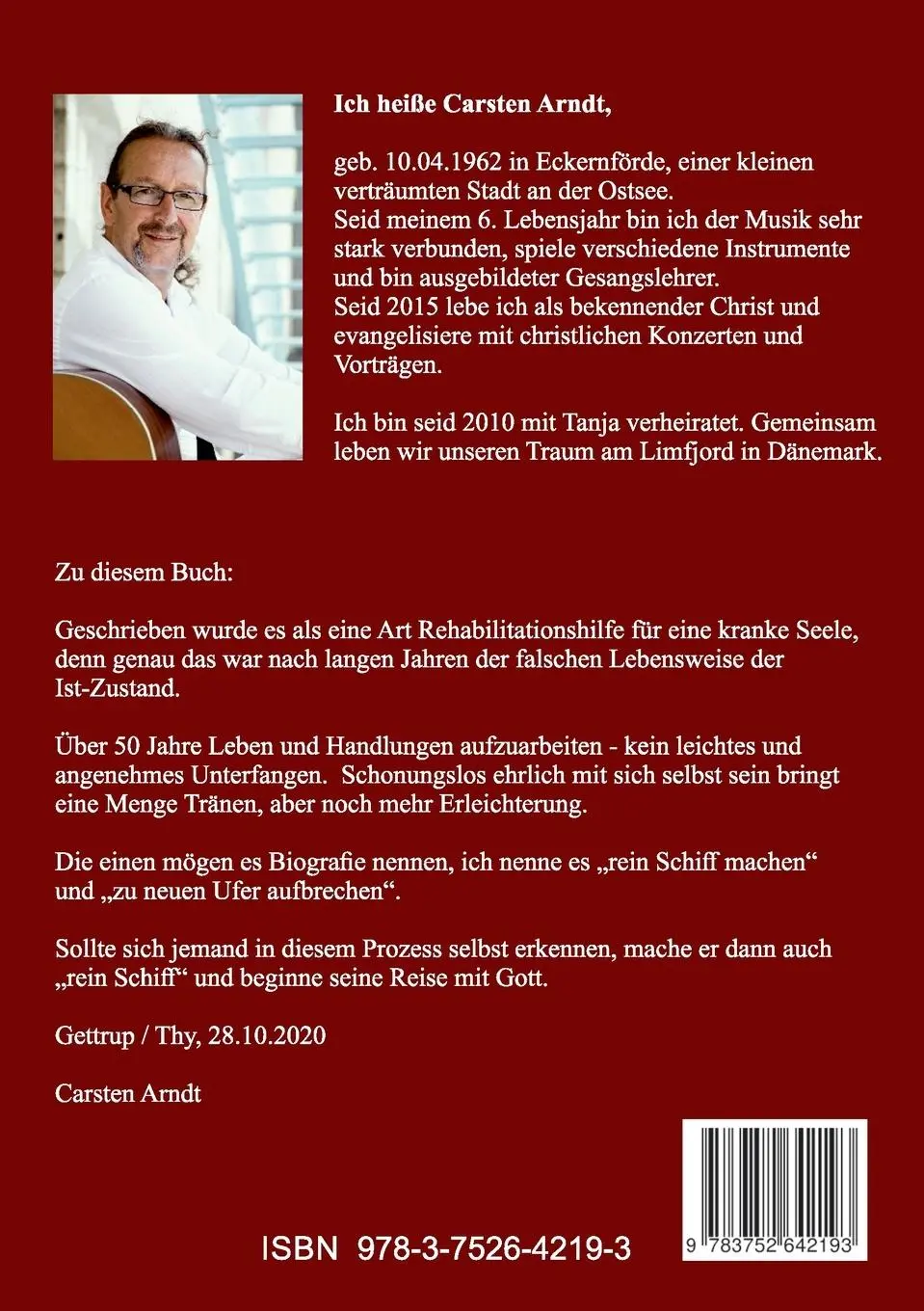 Rückseite: 9783752642193 | Lebst Du nur, oder Glaubst Du auch | Carsten Arndt | Taschenbuch