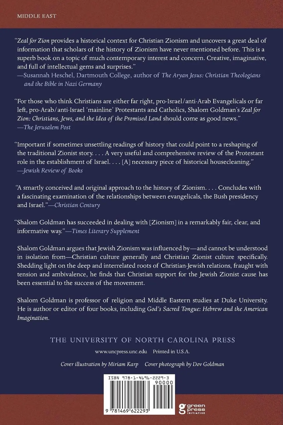 Rückseite: 9781469622293 | Zeal for Zion | Christians, Jews, and the Idea of the Promised Land