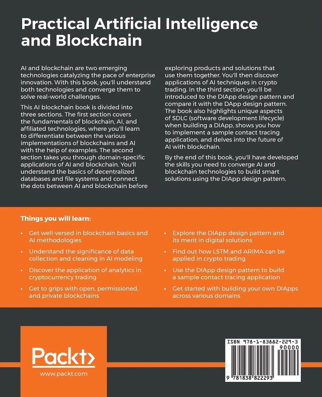Rückseite: 9781838822293 | Practical Artificial Intelligence and Blockchain | Kumble | Buch