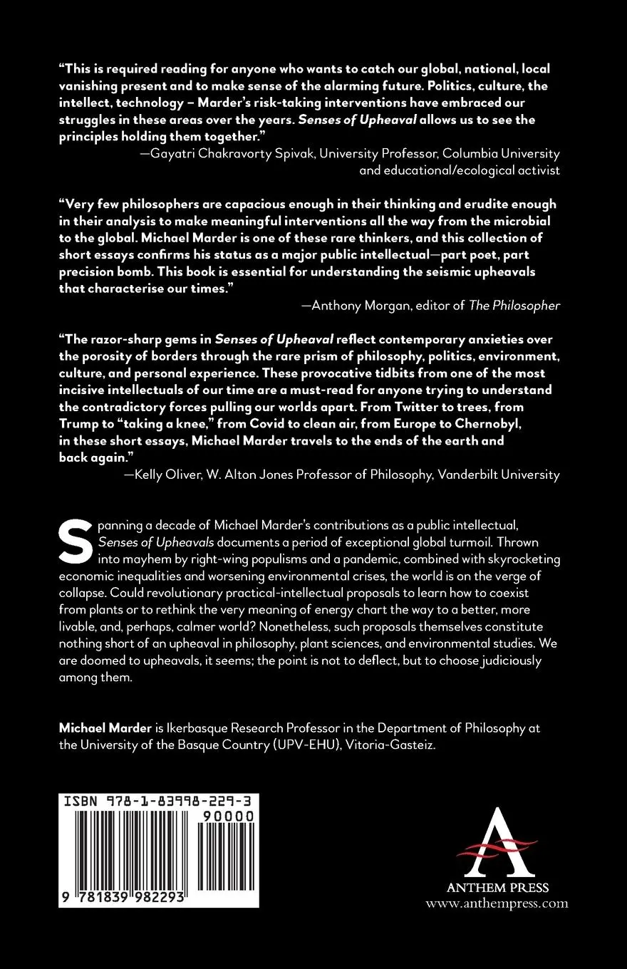 Rückseite: 9781839982293 | Senses of Upheaval | Philosophical Snapshots of a Decade | Marder