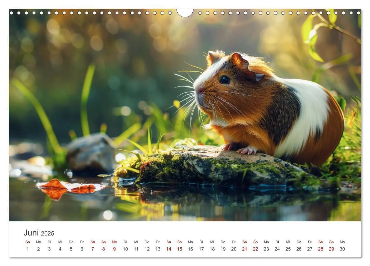 Bild: 9783383812293 | Wuschelbande - Ein Jahr voller Meerschweinchen (Wandkalender 2025...