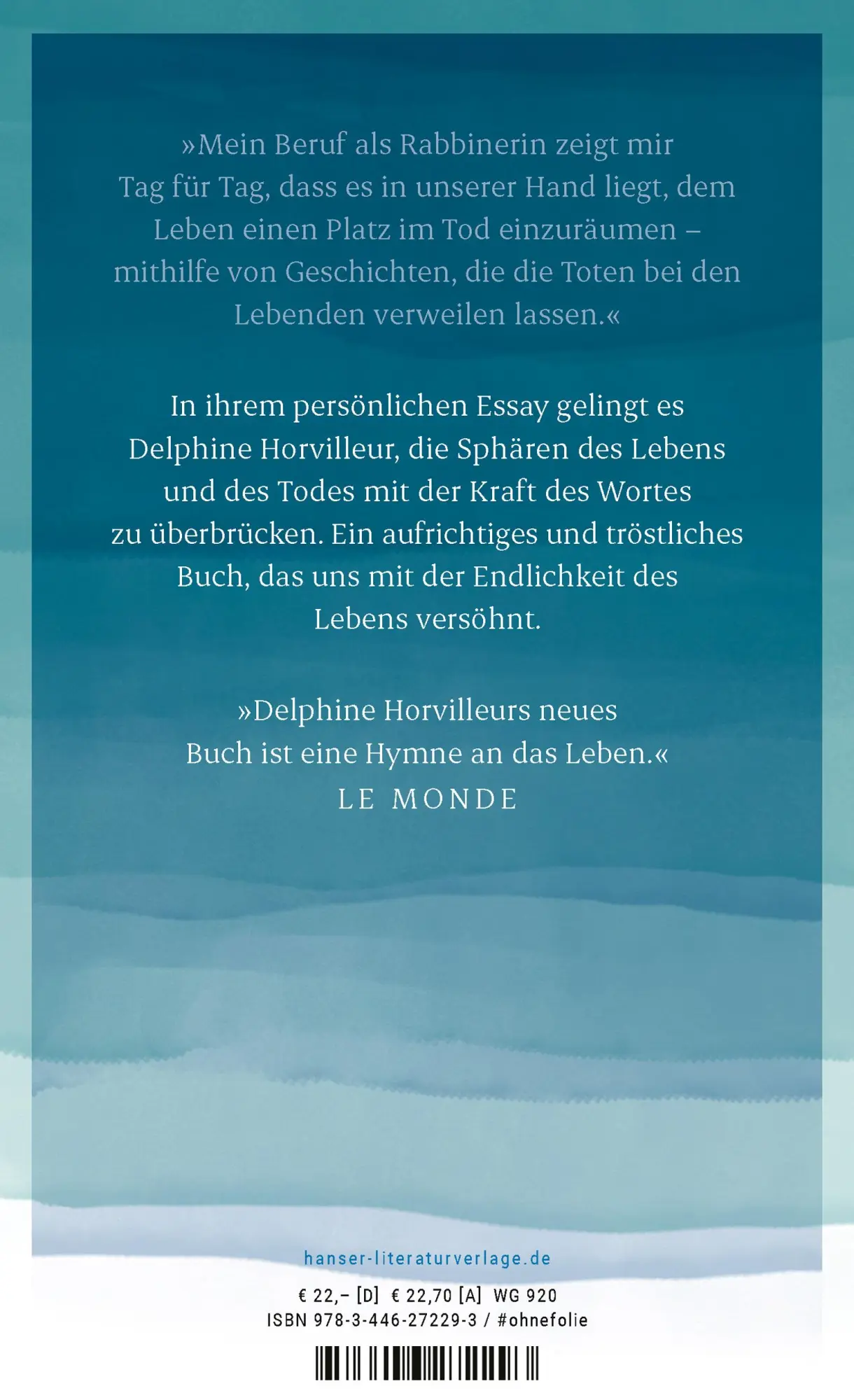 Bild: 9783446272293 | Mit den Toten leben | Delphine Horvilleur | Buch | 192 S. | Deutsch