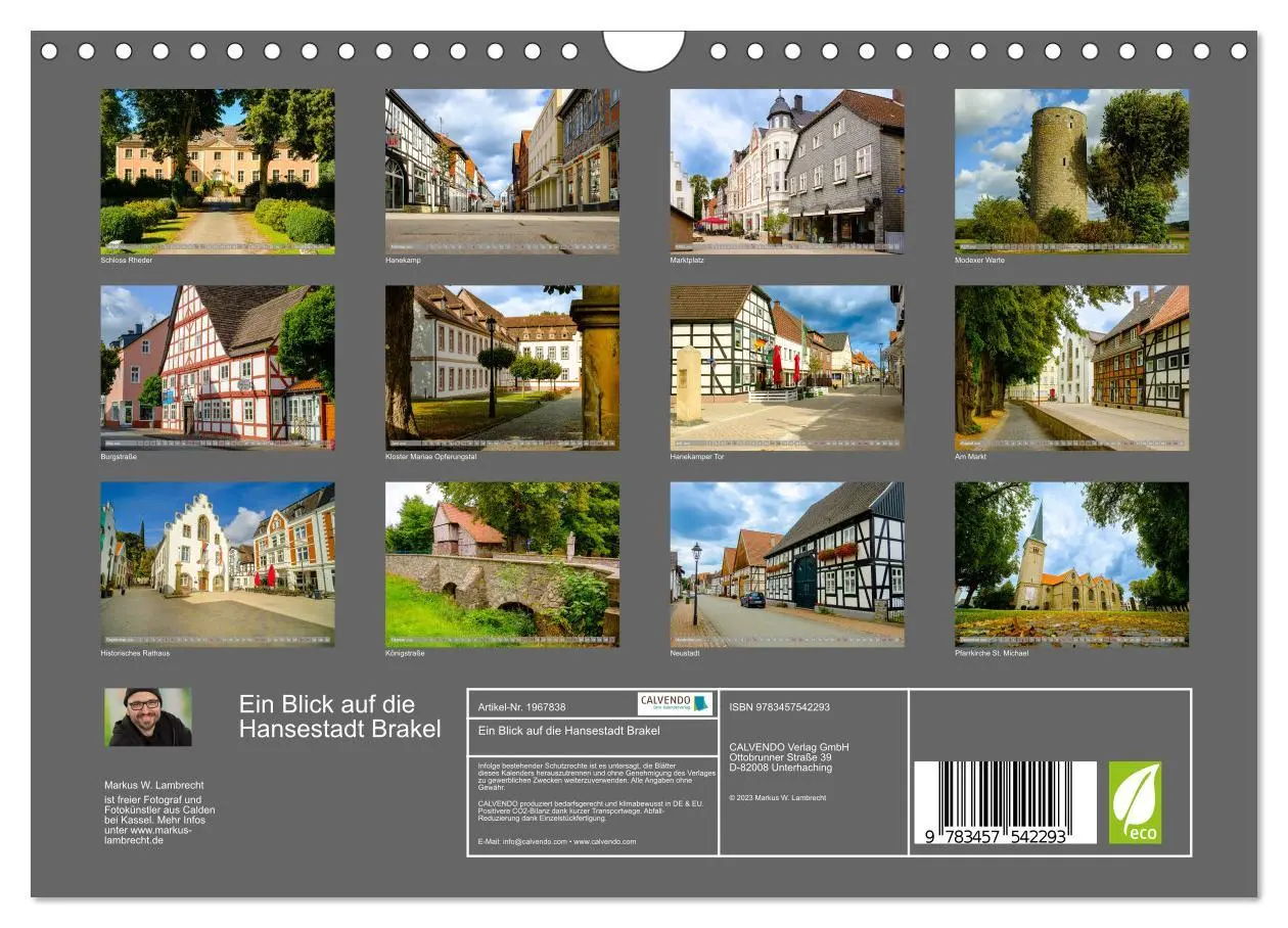 Bild: 9783457542293 | Ein Blick auf die Hansestadt Brakel (Wandkalender 2026 DIN A4...