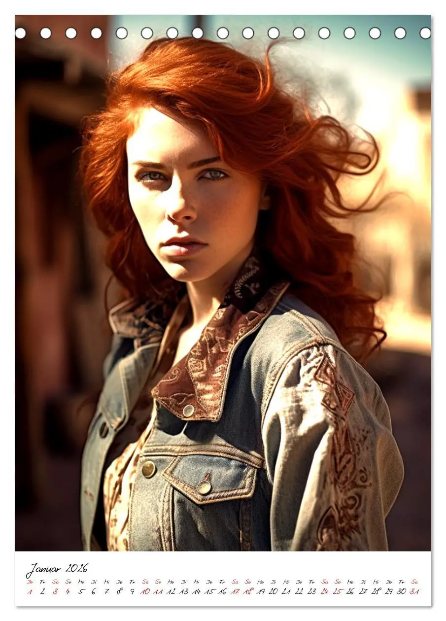 Bild: 9783516322293 | Starke Cowgirls (Tischkalender 2026 DIN A5 hoch), CALVENDO...
